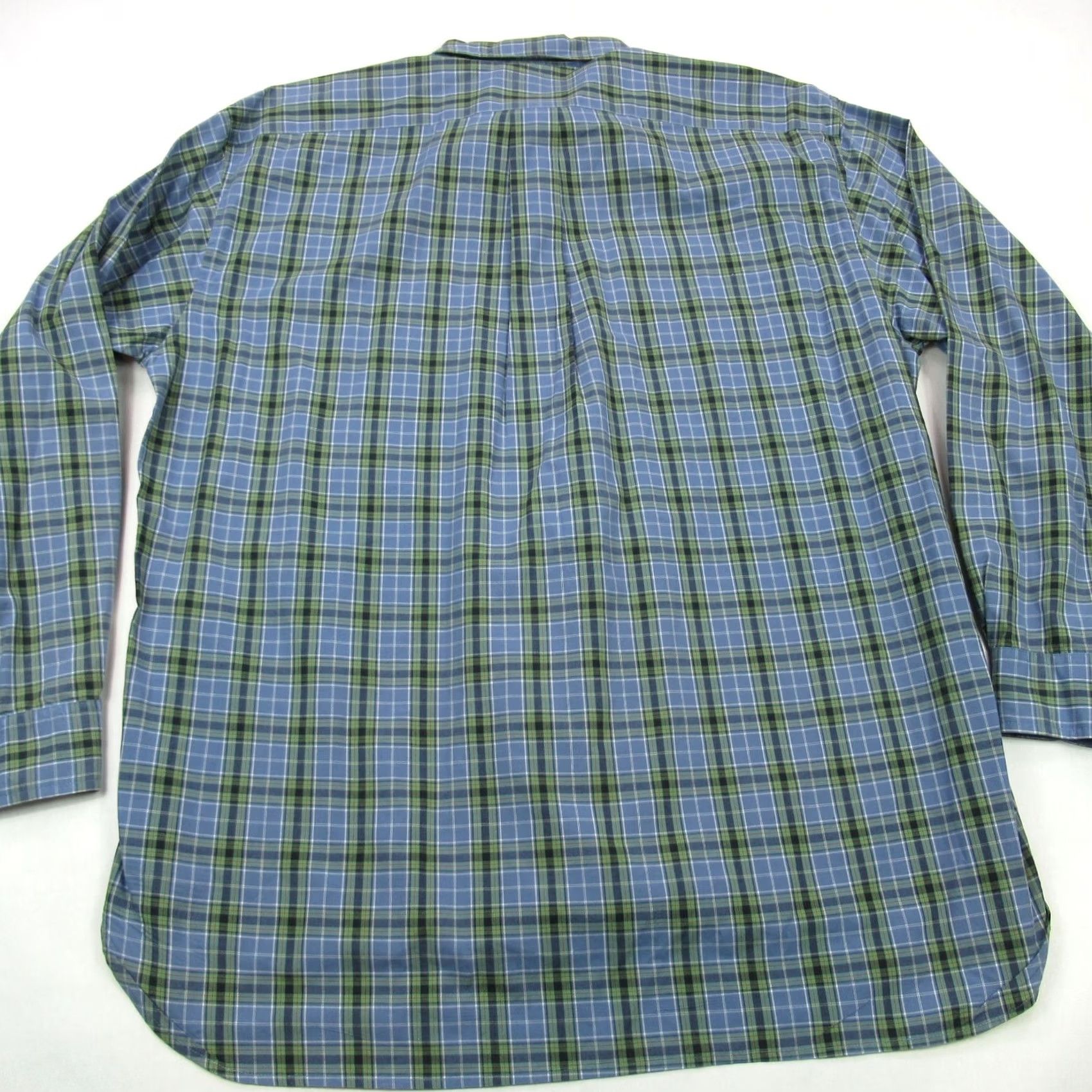 J.Crew VINTAGE J.Crew Shirt Mens Long Sleeve Blue Green Plaid Button Down Size US L / EU 52-54 / 3 - 5 Thumbnail