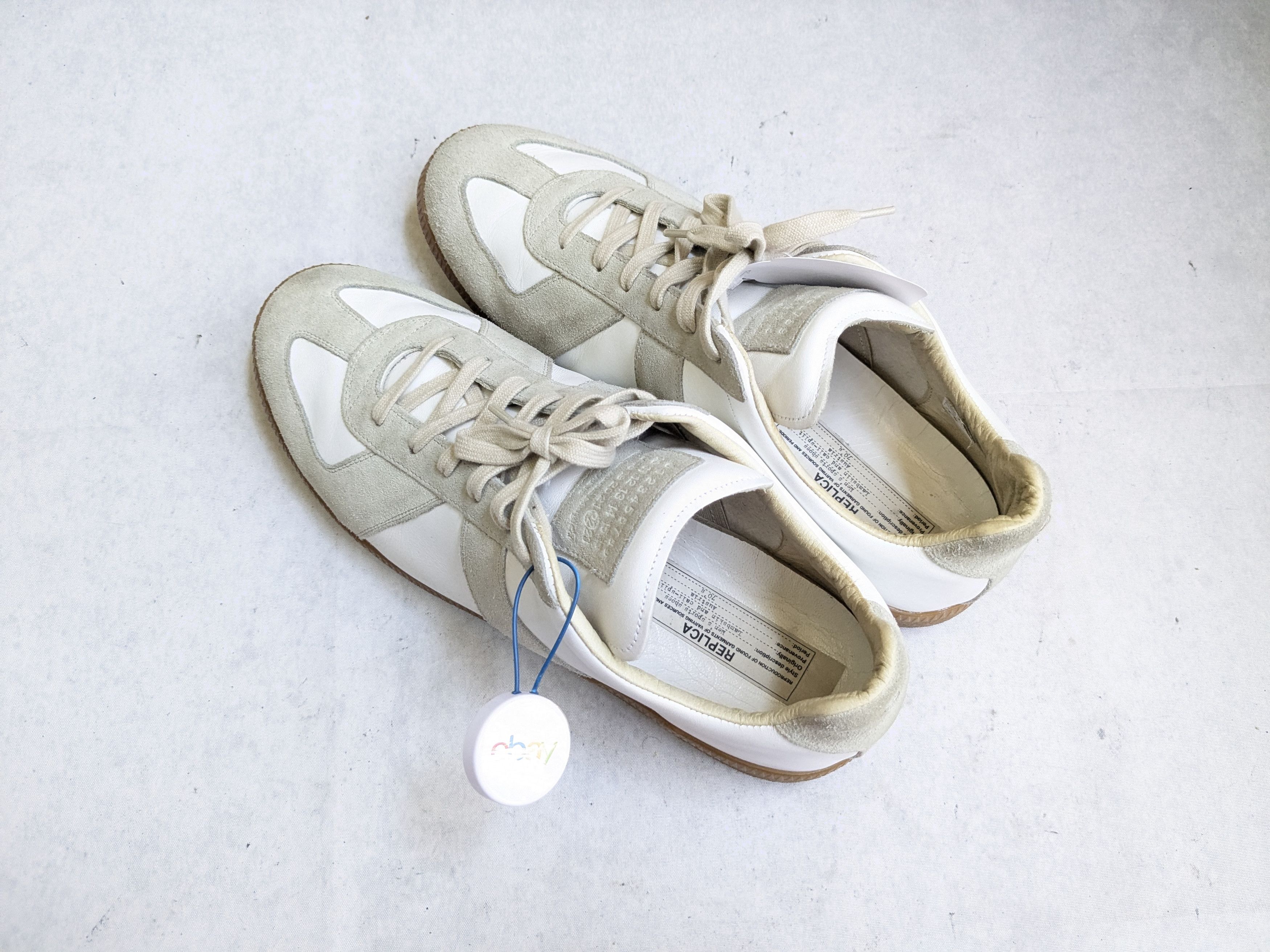 Maison Margiela Maison Margiela Replica GAT White Gray 12 45 Low Tops Size US 12 / EU 45 - 16 Thumbnail