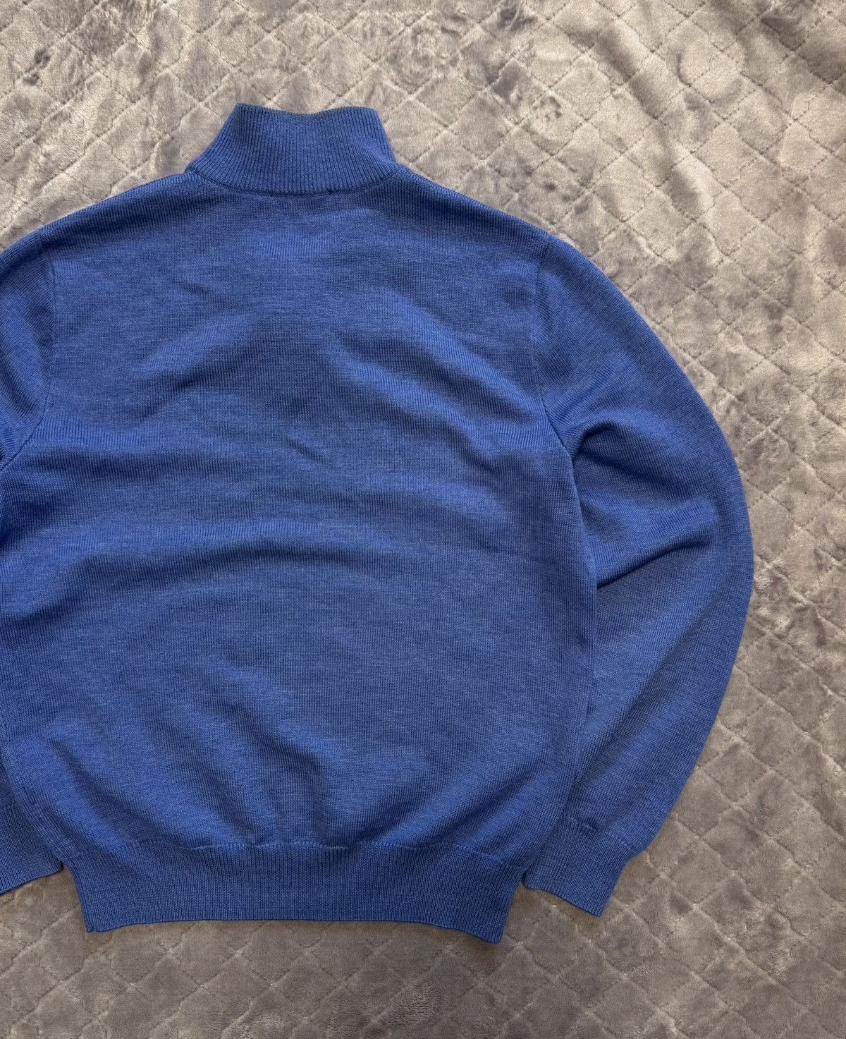 Polo Ralph Lauren × Vintage Vintage Polo Ralph Lauren Knitted 1/4 Zip Up Sweater Medium Size US M / EU 48-50 / 2 - 9 Thumbnail