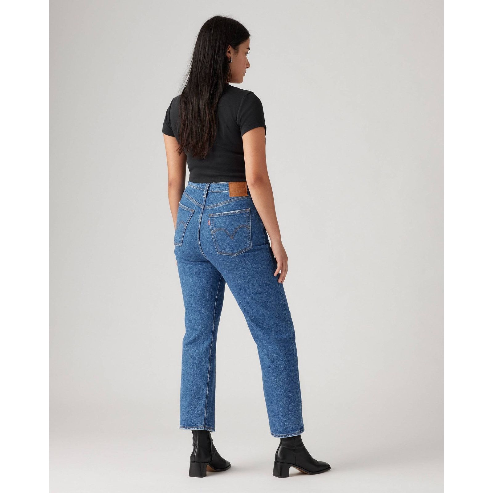 Levi's Levis Premium Ribcage Straight Ankle Jeans Blue Womens 24 Size 24" / US 00 / IT 34 - 10 Thumbnail
