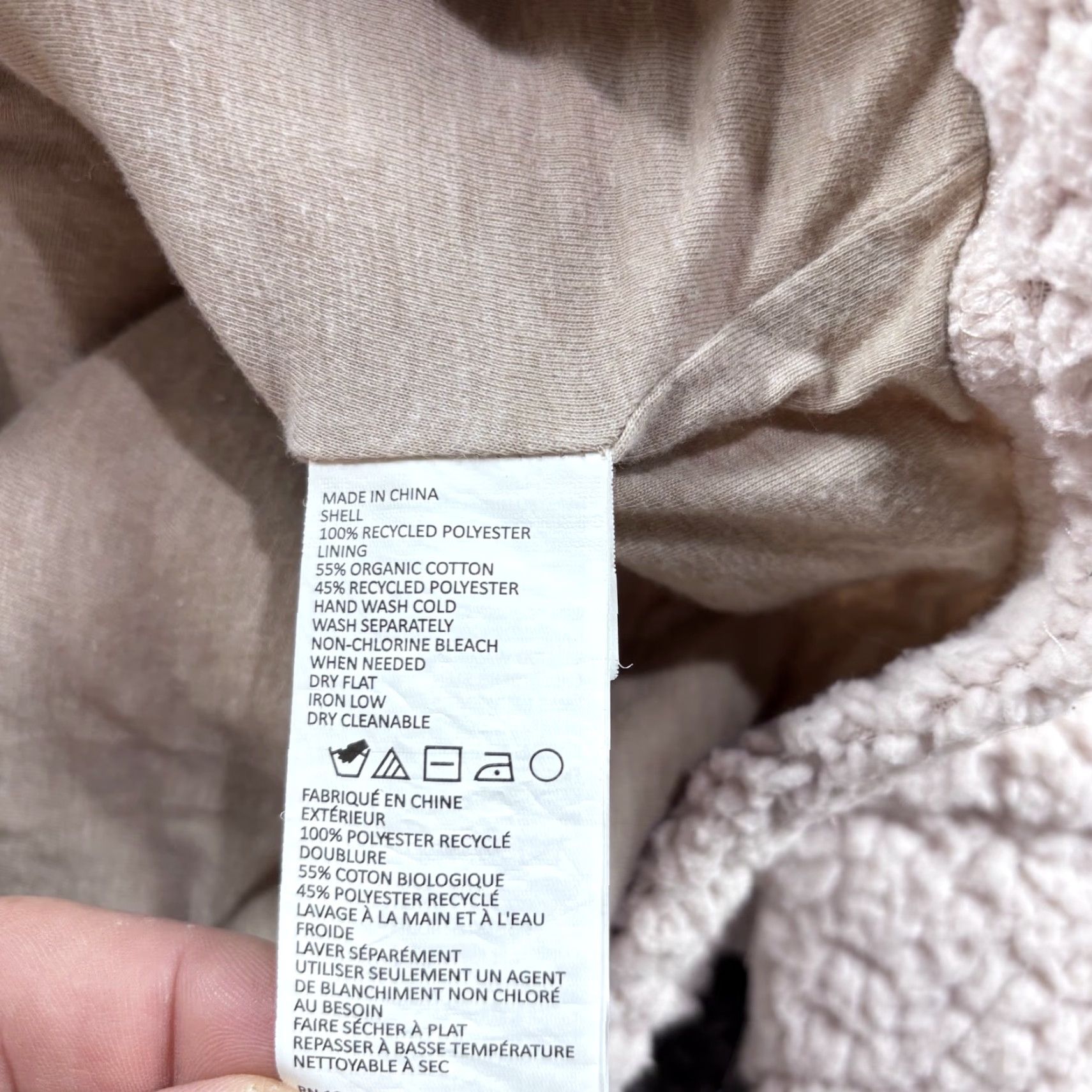 Prana Prana Permafrost Half Zip Sherpa High Pile Hoodie Womens M Beige Cozy Size M / US 6-8 / IT 42-44 - 4 Thumbnail