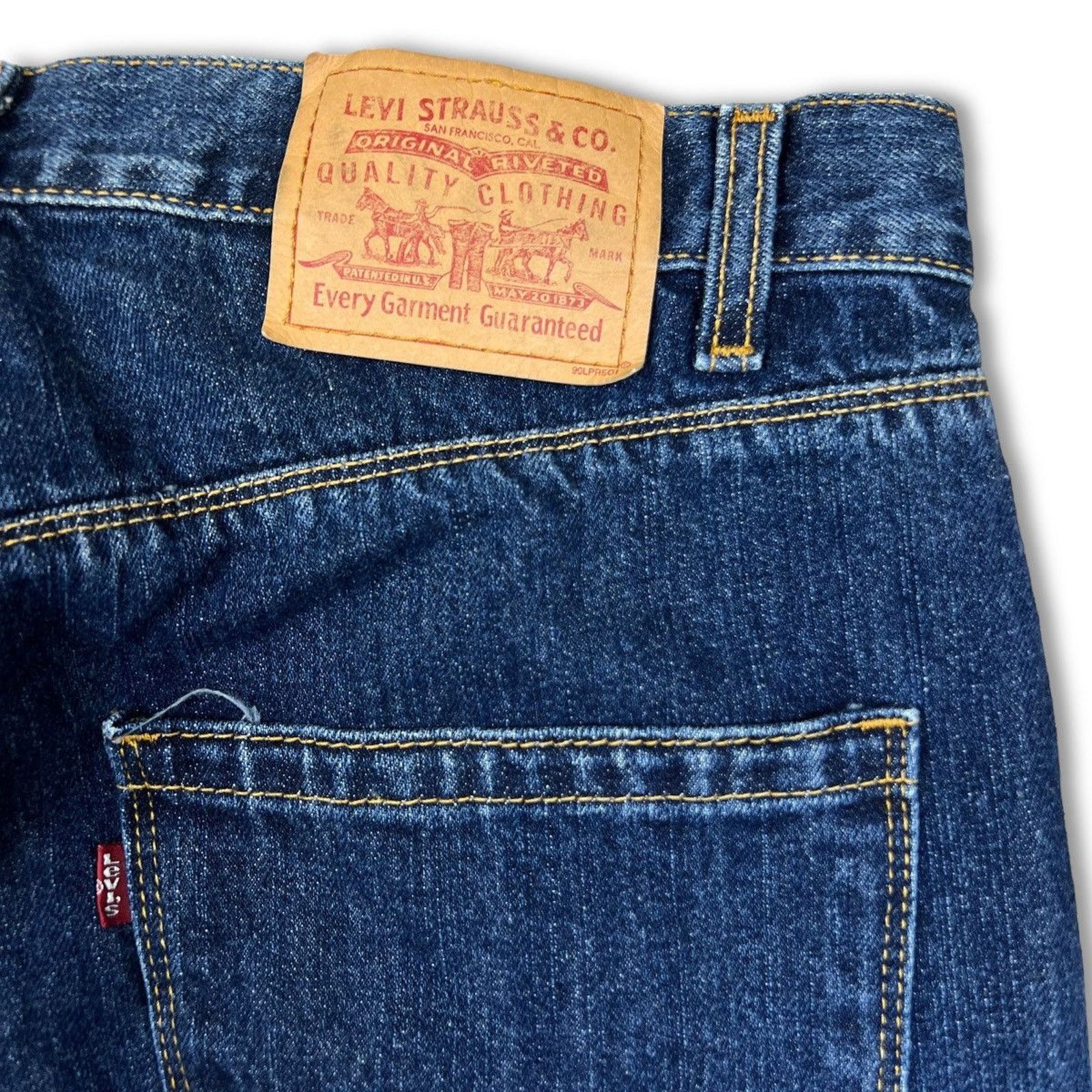 Levi's × Vintage Vintage Levi's 501 Jeans 29x34 Straight Leg 90s Denim Pants Size US 32 / EU 48 - 7 Thumbnail