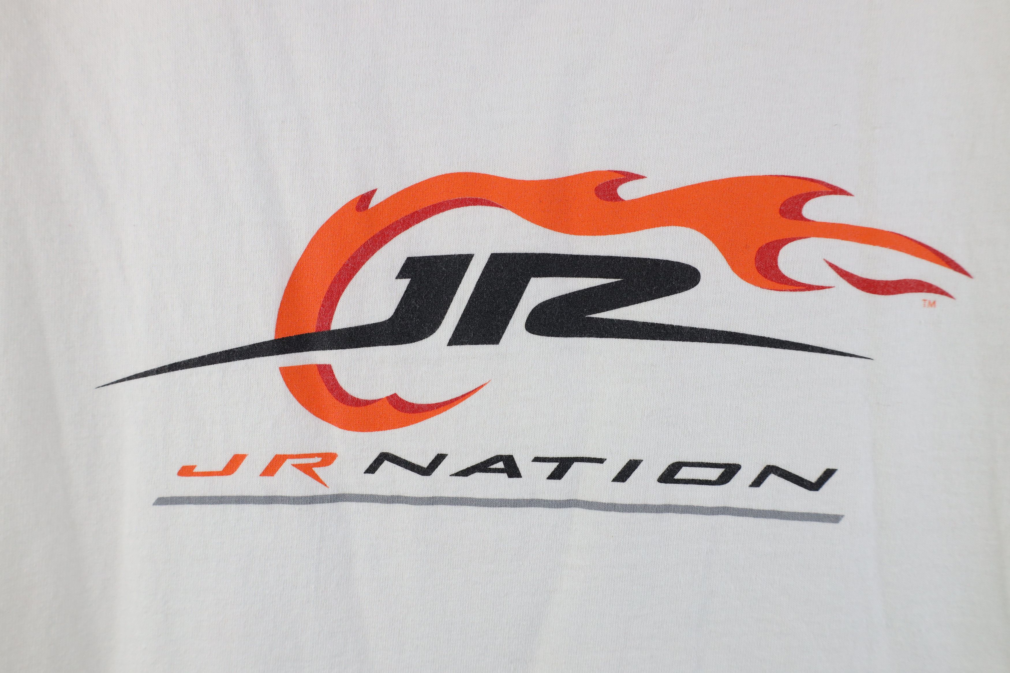 Vintage Vintage Jr Crew JR Nation Fire Flames Racing T-Shirt Size US L / EU 52-54 / 3 - 4 Thumbnail