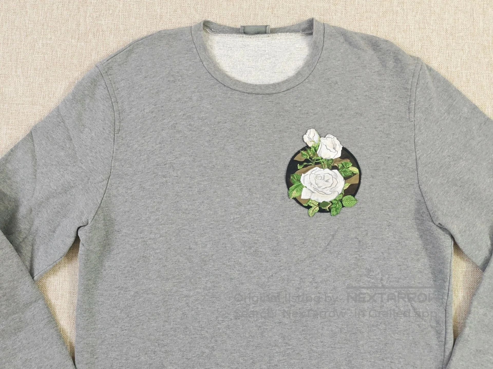Dior Dior Men's Floral Embroidered Sweatshirt. Size US L / EU 52-54 / 3 - 2 Thumbnail