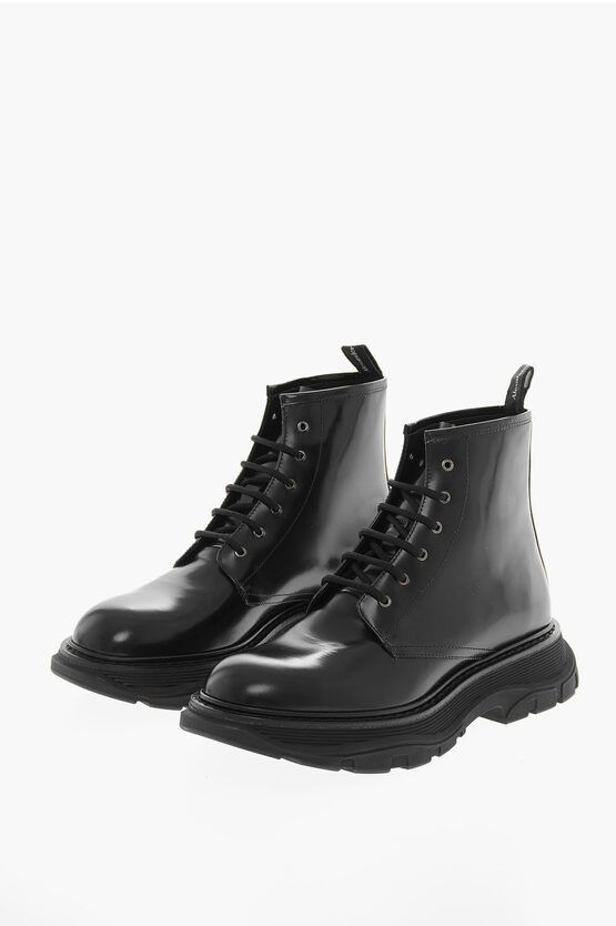 Alexander McQueen o1y1024 Ankle Boots in Black Size US 5 / EU 37 - 1 Thumbnail