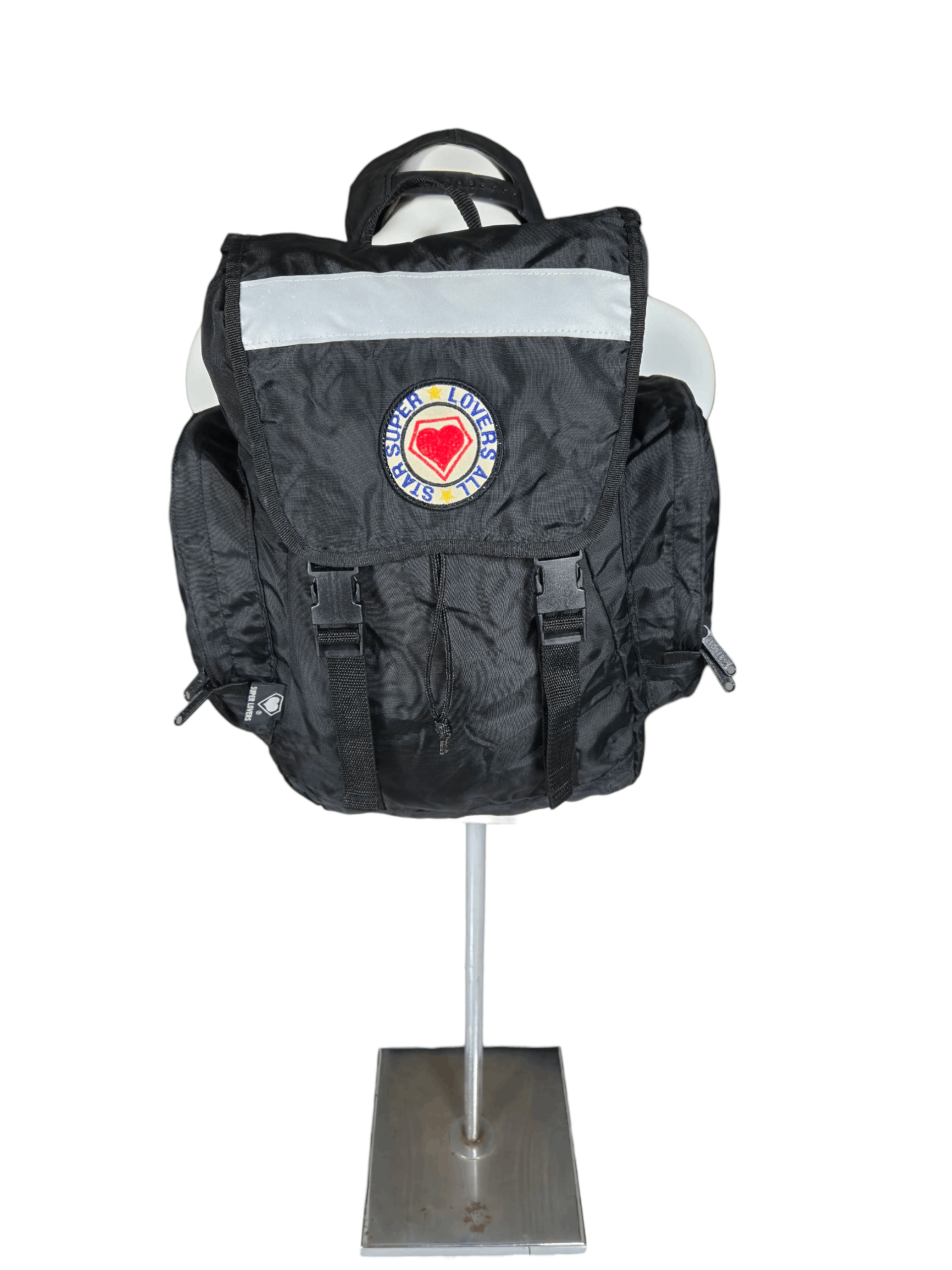 Super Lovers Vintage Y2K 00s Super Lovers All Stars Bagpack Raver Techno Size ONE SIZE - 4 Thumbnail