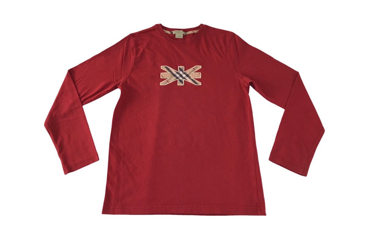 Burberry Burberry Nova Checked Monogram Logo Longsleeve Printed Tee Size US S / EU 44-46 / 1 - 1 Thumbnail