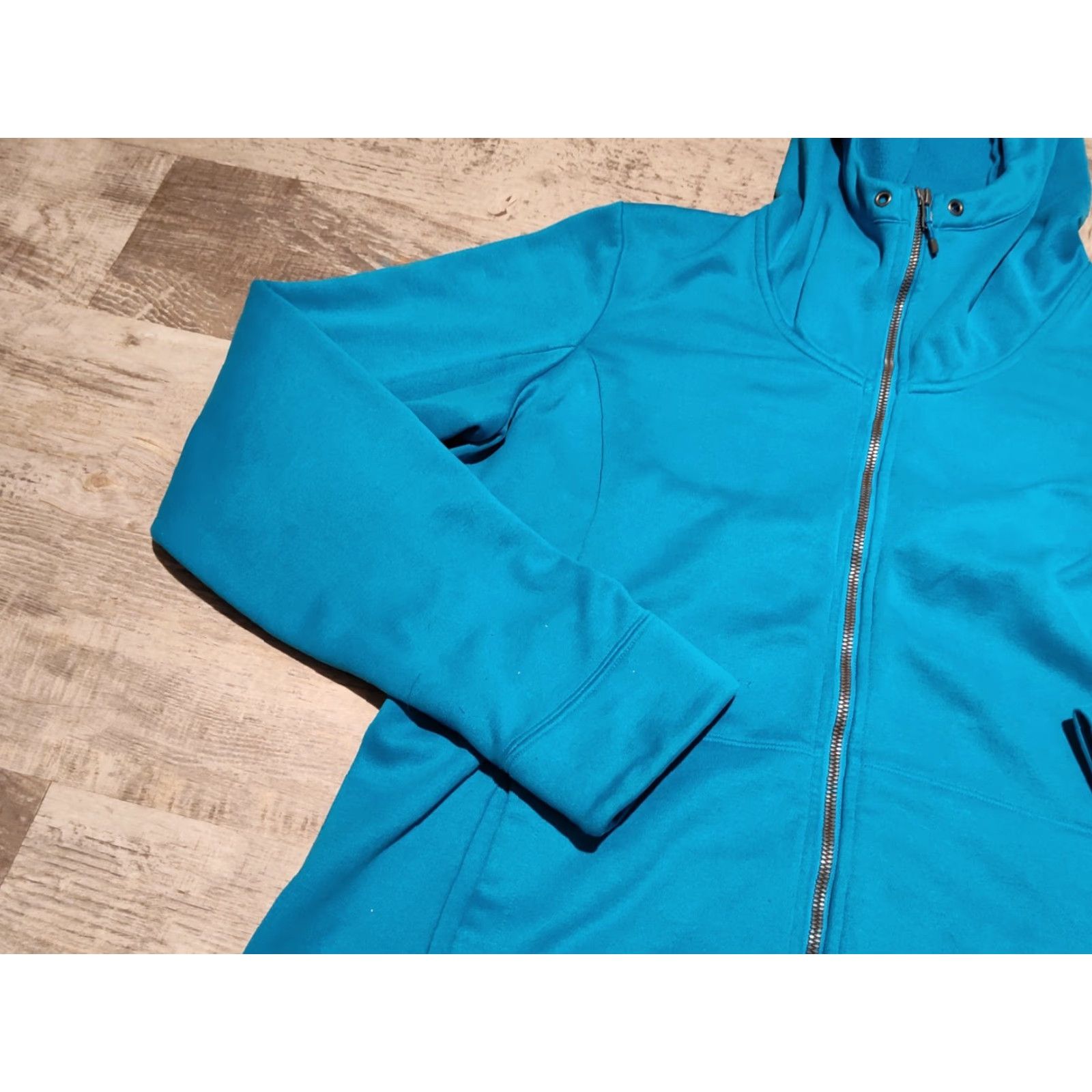 Outdoor Research Outdoor Research Hoodie Womens XL Aqua Blue Athletic Full Zip Hooded Sweatshirt Size XL / US 12-14 / IT 48-50 - 6 Thumbnail
