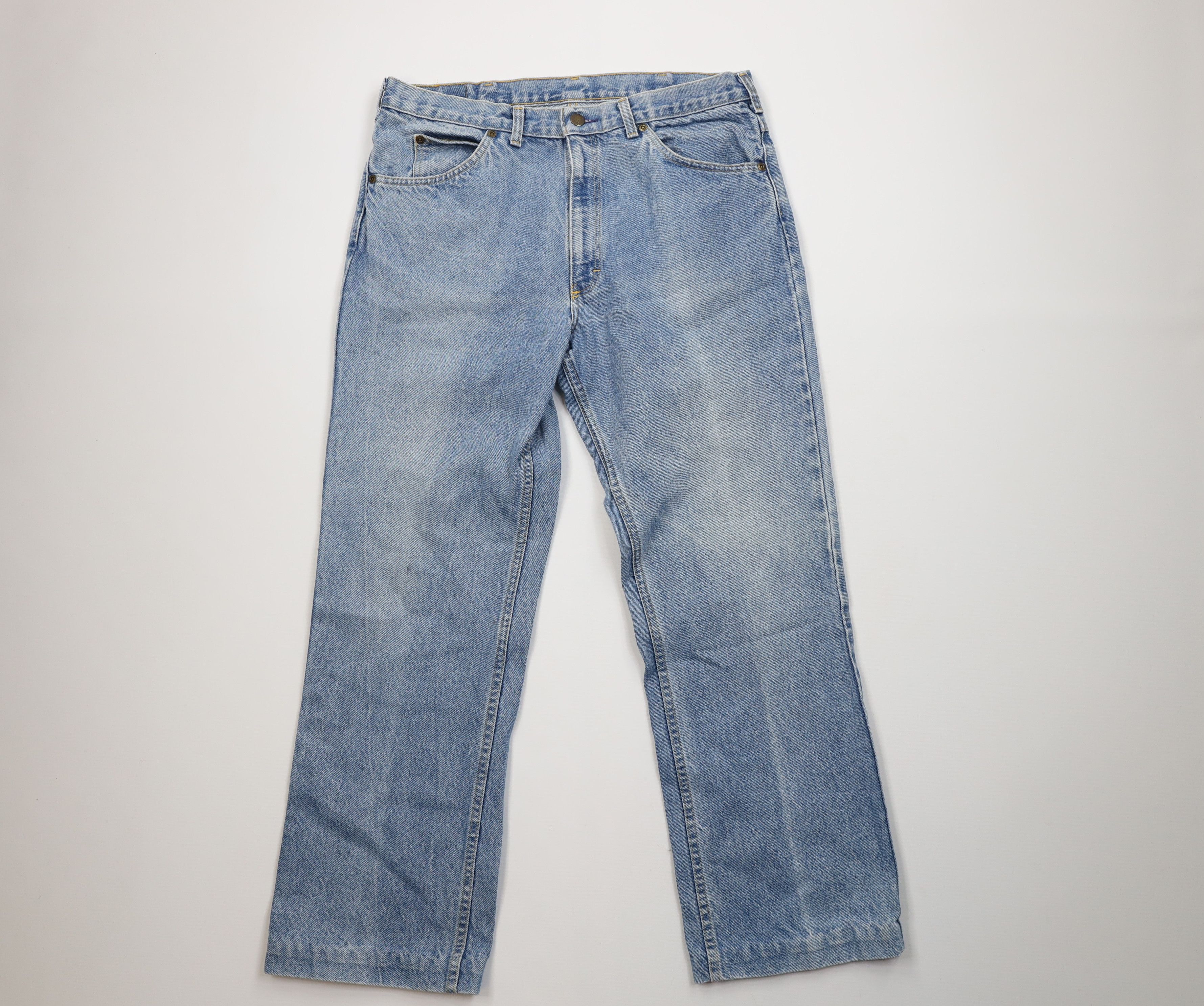 Vintage Vintage 70s OshKosh B'Gosh Wide Leg Denim Jeans Blue USA Size US 36 / EU 52 - 1 Thumbnail