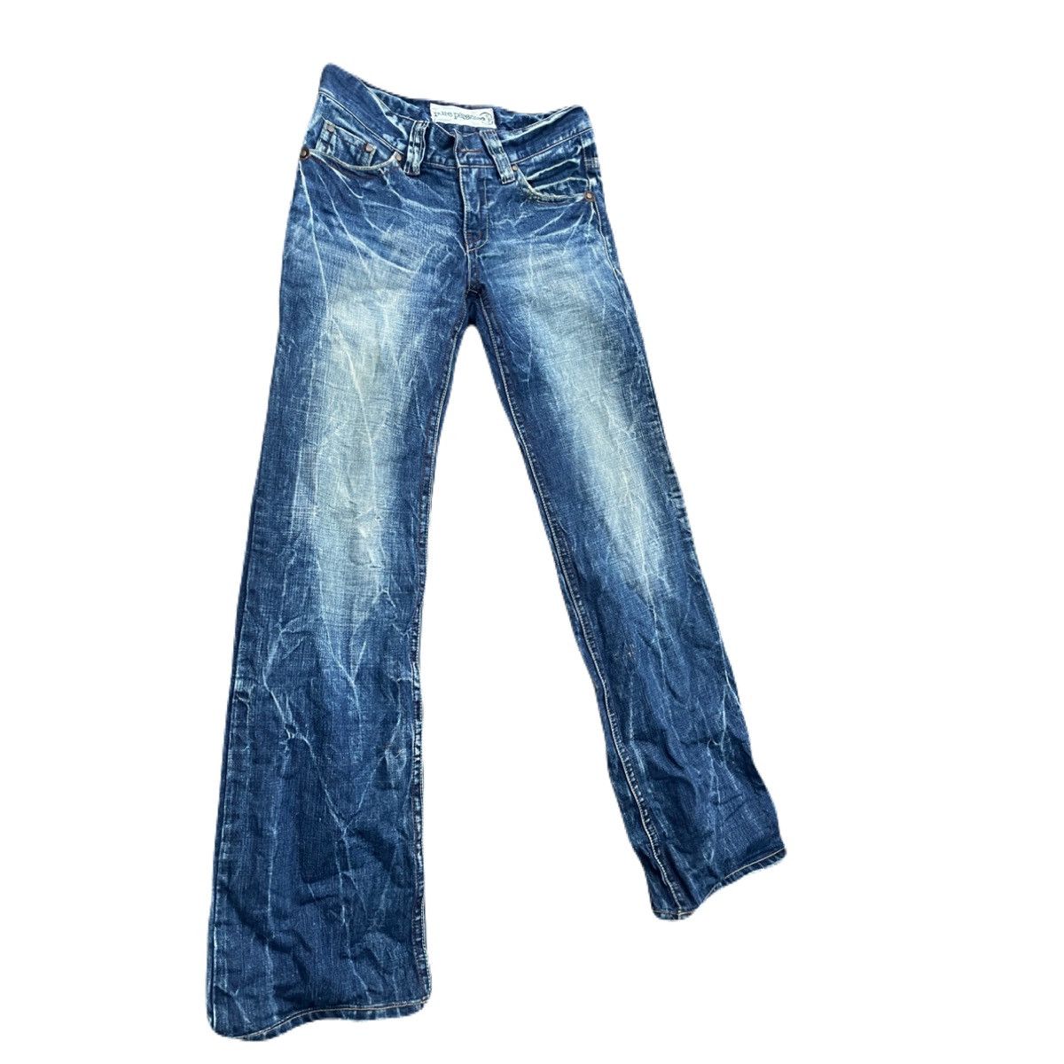 If Six Was Nine 2000s Japanese archive bootcut distressed vkei jeans Y2K Size US 29 - 3 Thumbnail