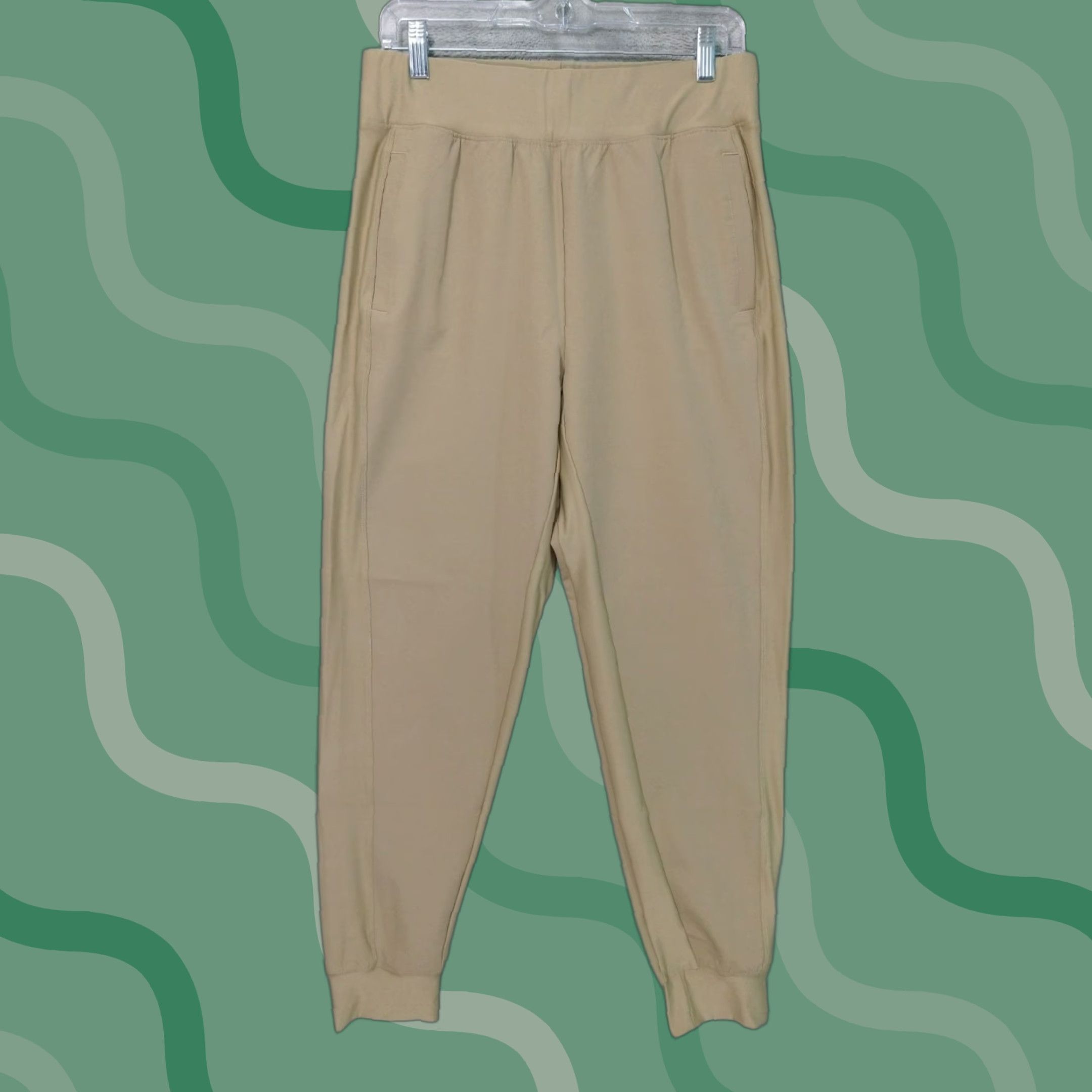 Eddie Bauer Eddie Bauer Pants Mens Medium Beige Joggers Taper Leg Elastic Waist Stretch Regular Fit Pocket Type: Slash Size US 31 - 1 Thumbnail