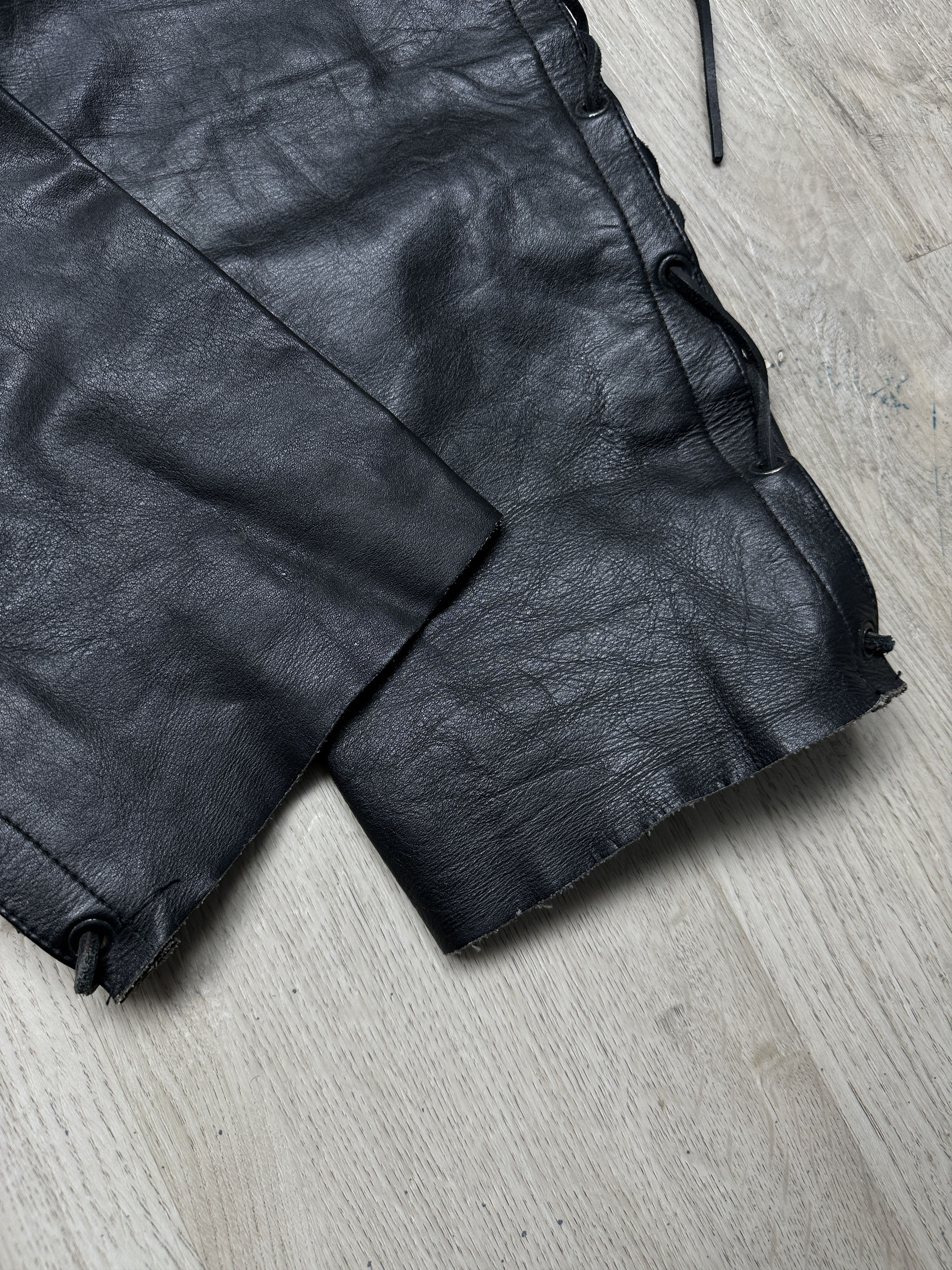 Genuine Leather Vintage Mens Genuine Leather Pants Biker Motorcycle Size US 30 / EU 46 - 11 Thumbnail