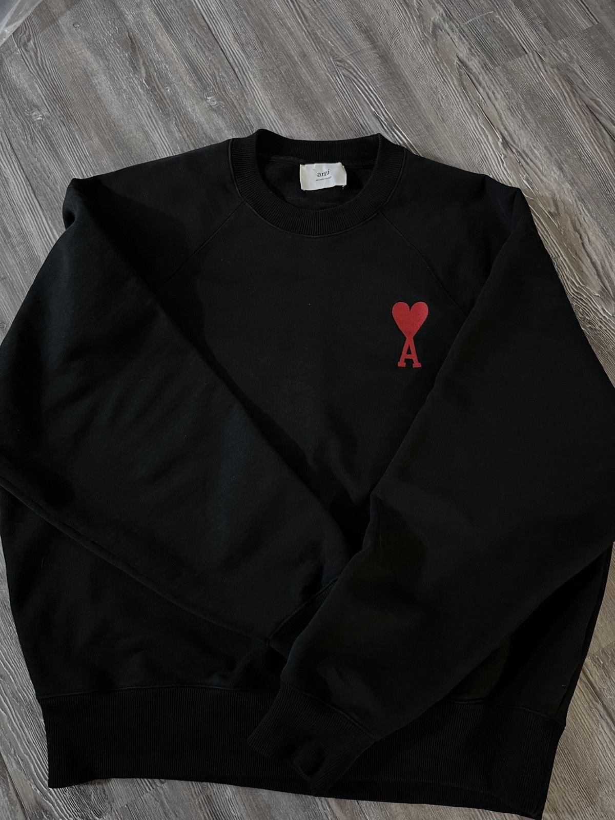 image of Ami Sweatshirt (Ssense Exclusive) in Black, Men's (Size 2XL)