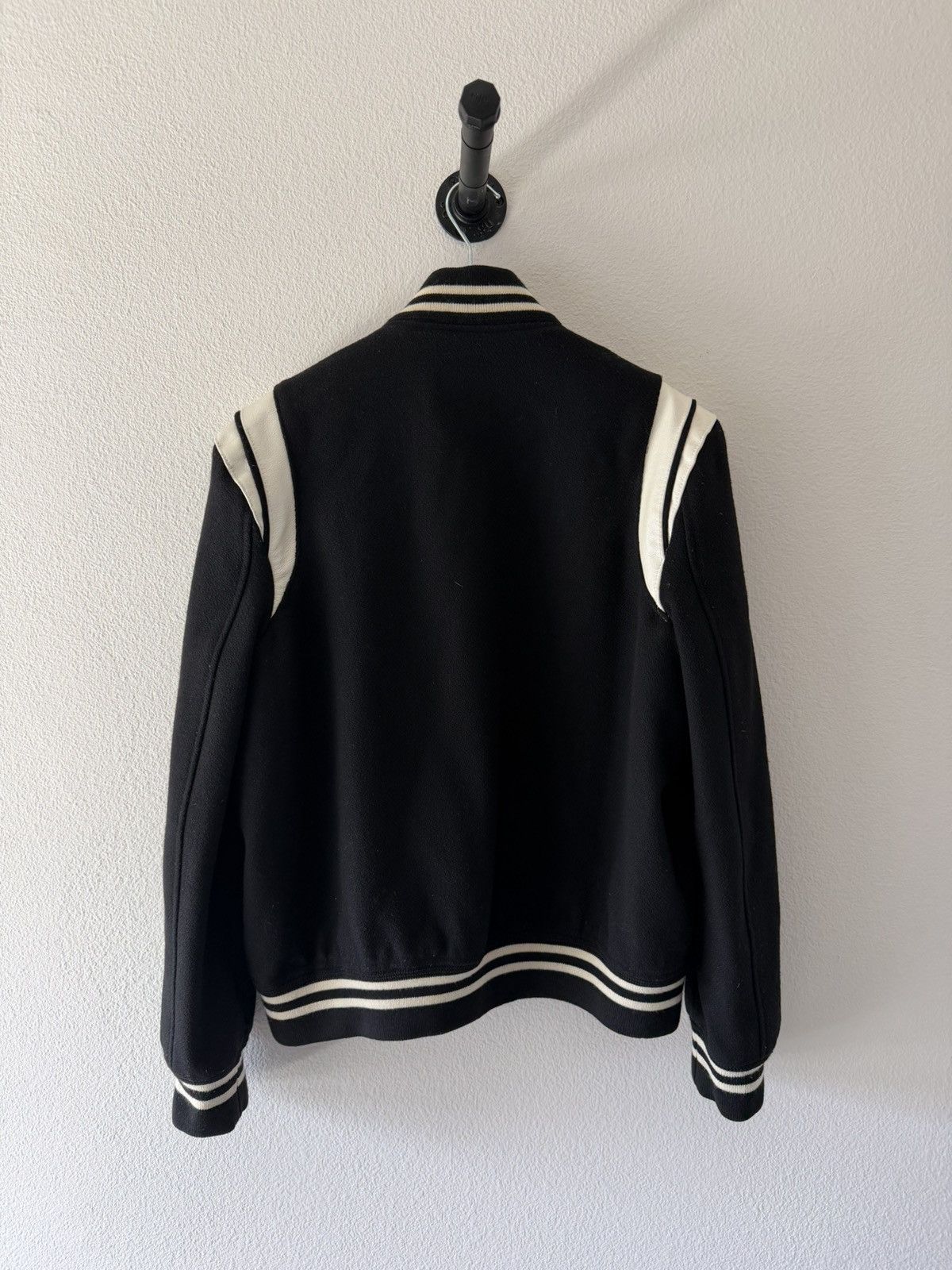 Saint Laurent Paris Classic Wool Teddy Varsity Jacket 52 Size US L / EU 52-54 / 3 - 4 Thumbnail