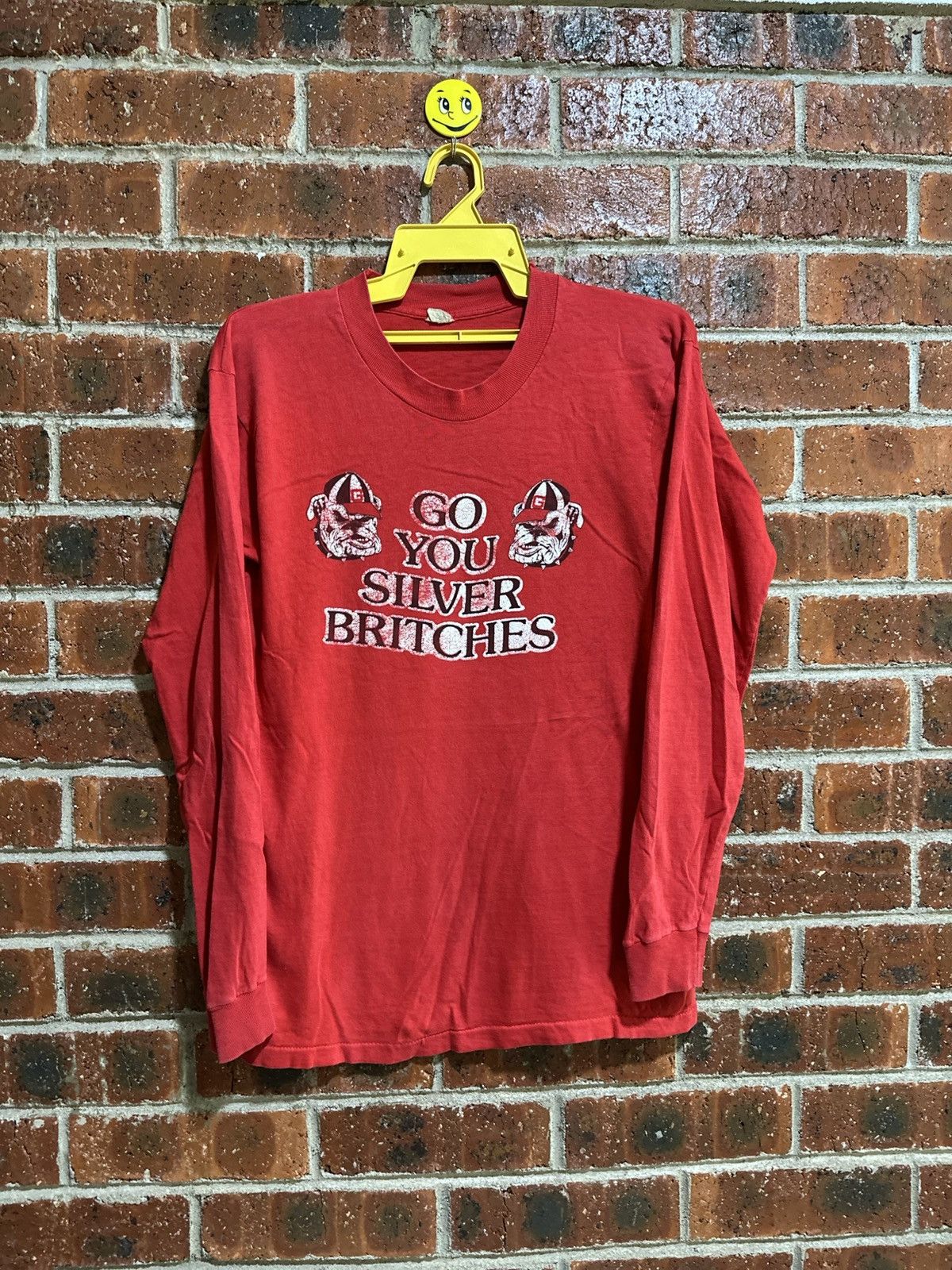Vintage Vintage Go You Silver Britches Long Sleeve Tee Size US M / EU 48-50 / 2 - 1 Thumbnail