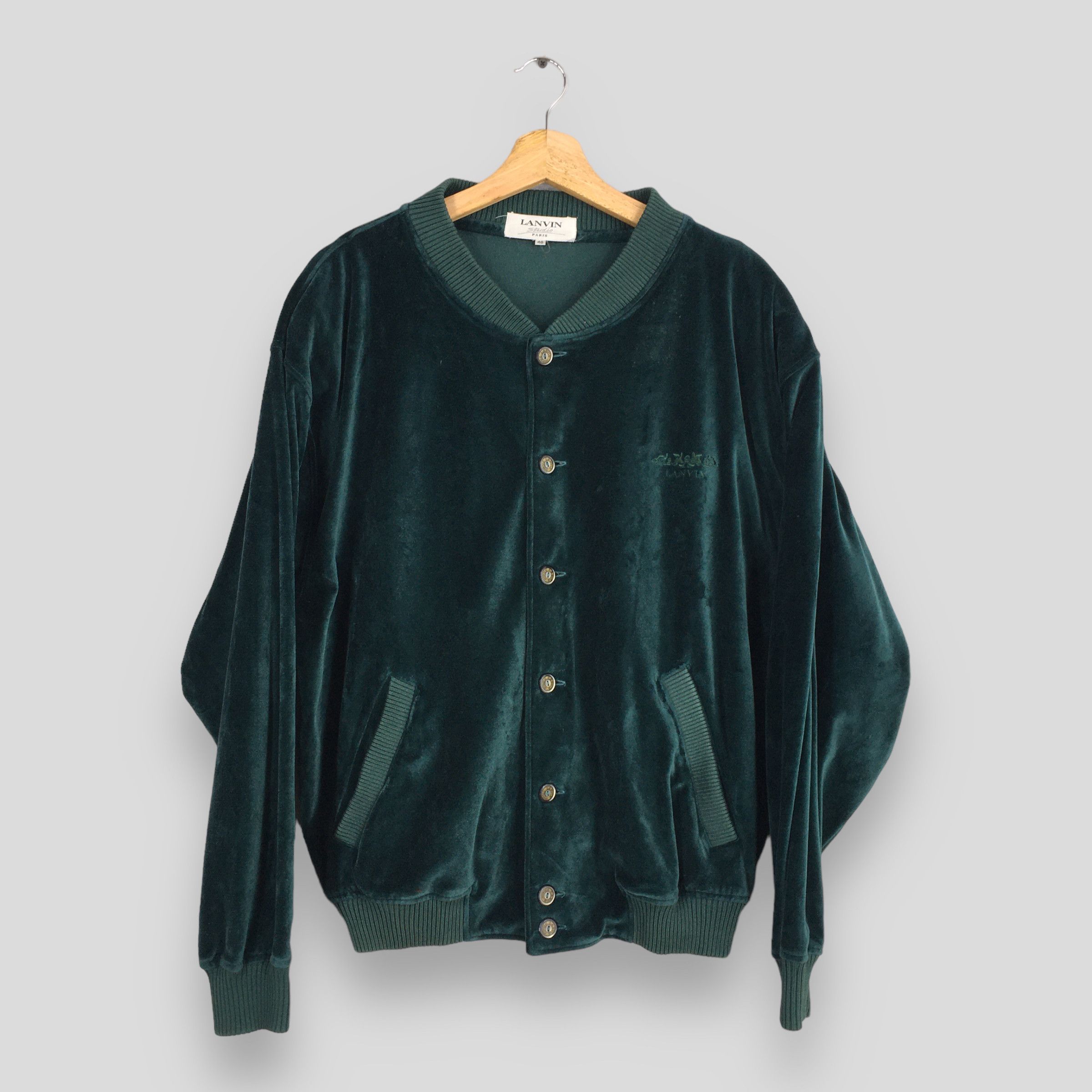 Lanvin Vintage Lanvin Studio Paris Green Velour Jacket