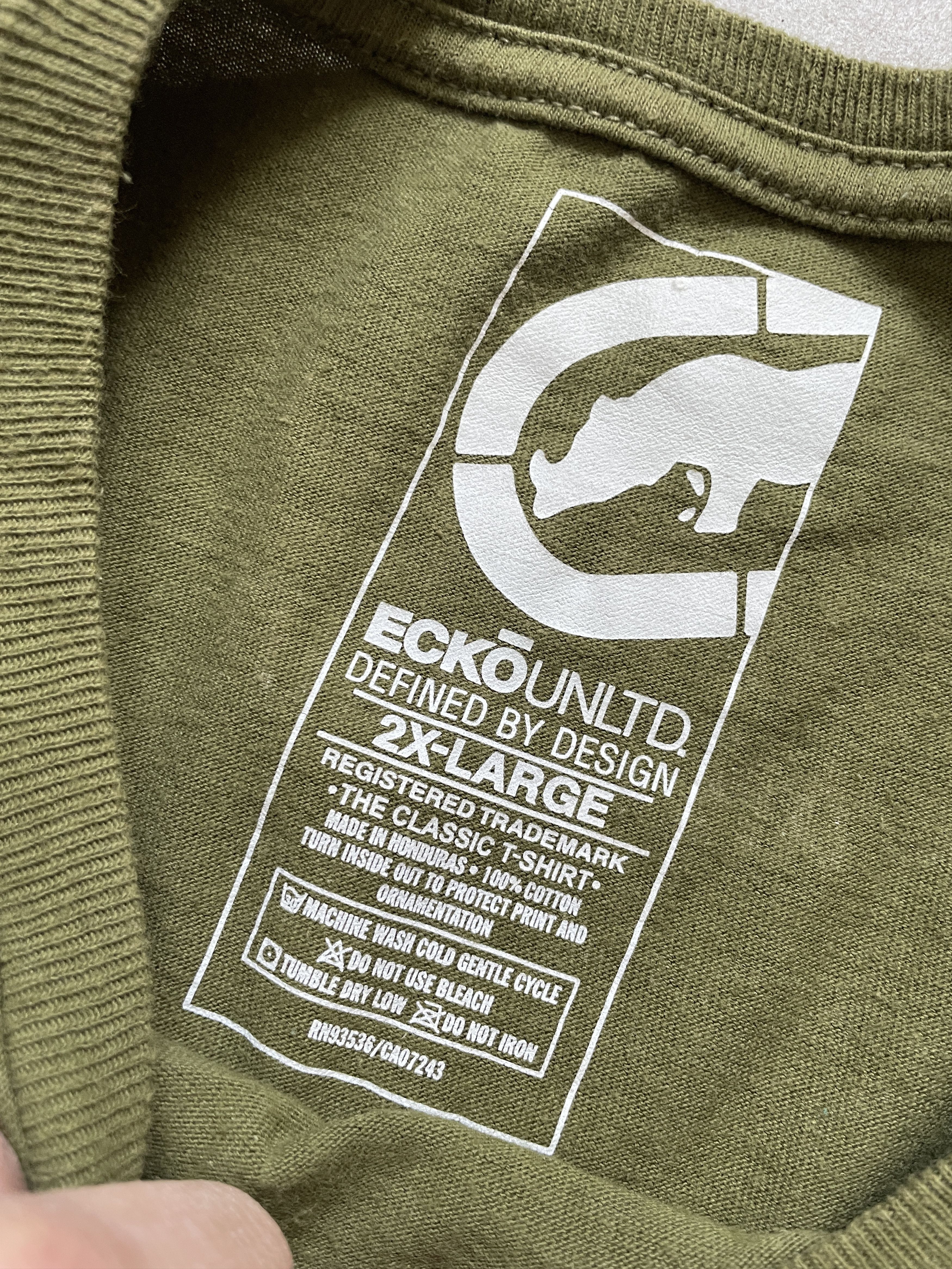 Ecko Unltd. Y2K ECKO UNLTMD UNLIMITED OLIVE GOLD KHAKI BAGGY TSHIRT Size US XXL / EU 58 / 5 - 4 Thumbnail