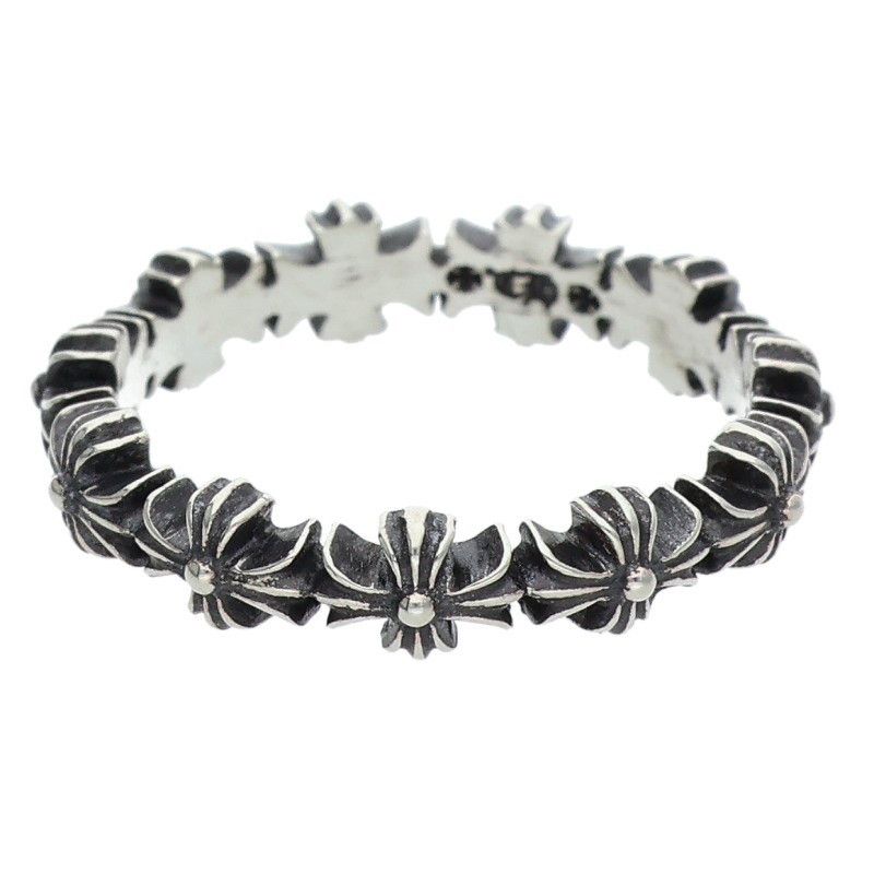 【Chrome Hearts】RING TNY E CH PL S Chrome Hearts Tiny E CH PLS Triple Band Ring | Grailed