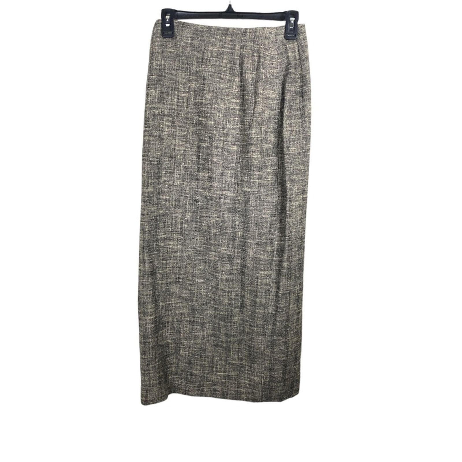 Other Italian Storie Italiane High Waisted MIDI Skirt Grey 42 Size 26" / US 2 / IT 38 - 2 Thumbnail