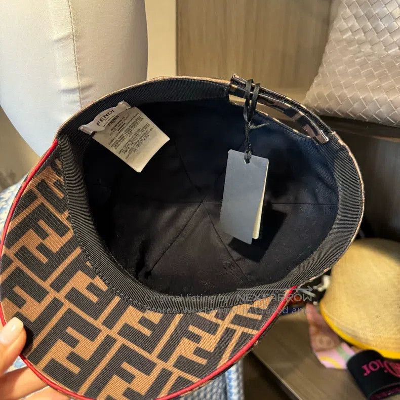 Fendi Fendi Full-Print Monogram Duckbill Hat Size ONE SIZE - 5 Thumbnail