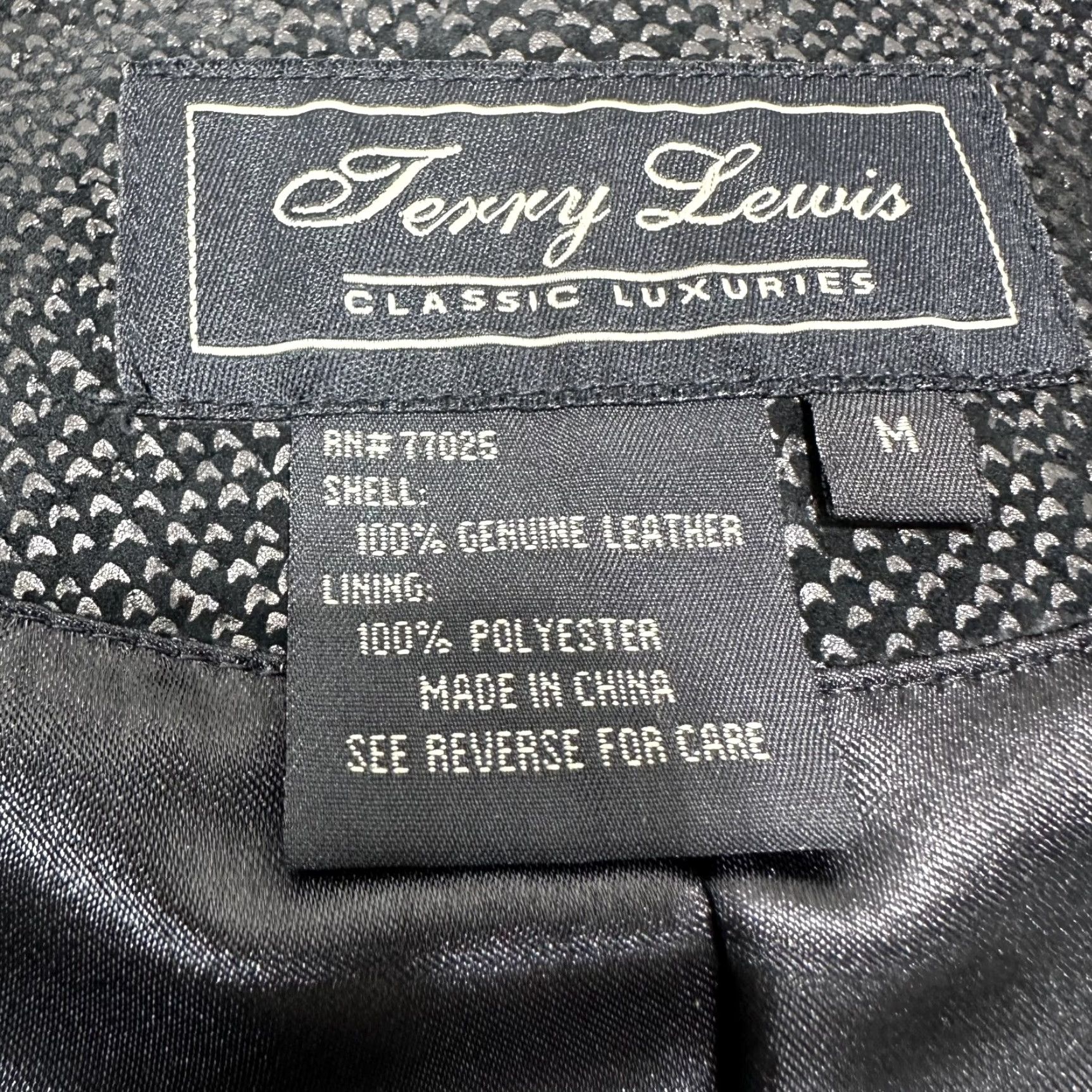 Vintage Terry Lewis Leather Jacket Women Snake Print Collarless Zip M Black Crewile? Size M / US 6-8 / IT 42-44 - 4 Thumbnail