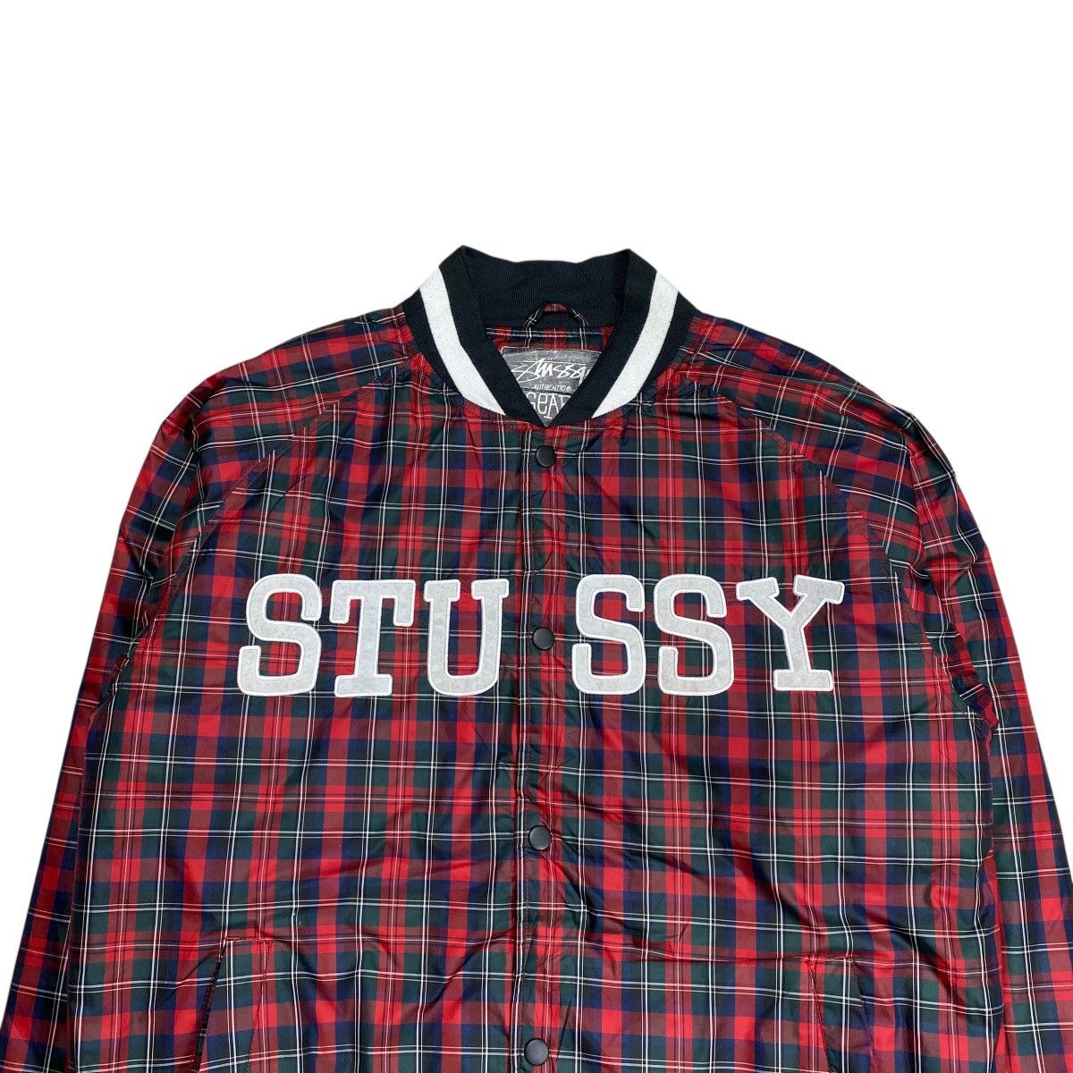 Stussy Stussy Logo Patch Thermolite Plaid Varsity Jacket Size US L / EU 52-54 / 3 - 7 Thumbnail
