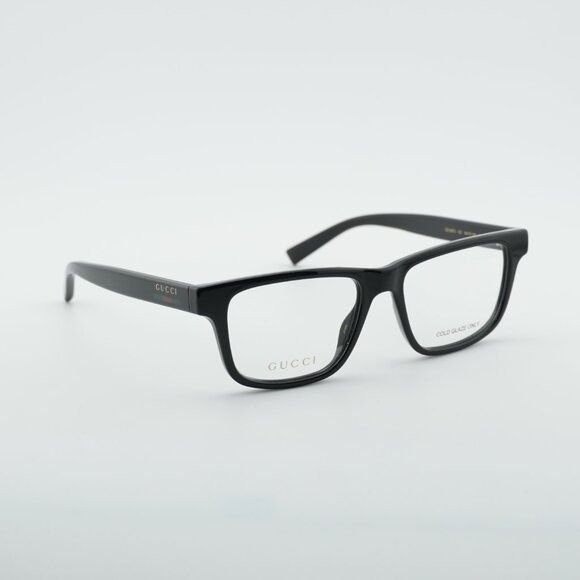 Gucci Gucci GG1987O 001 Eyeglasses Black 54mm Square Frame Size ONE SIZE - 4 Thumbnail