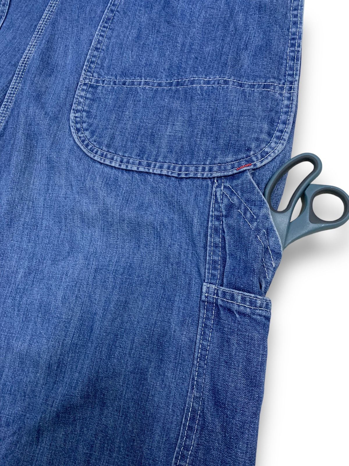 Big Mac Vintage 70s Big Mac Classic Baggy Carpenter Denim Overalls Size US 37 - 20 Thumbnail