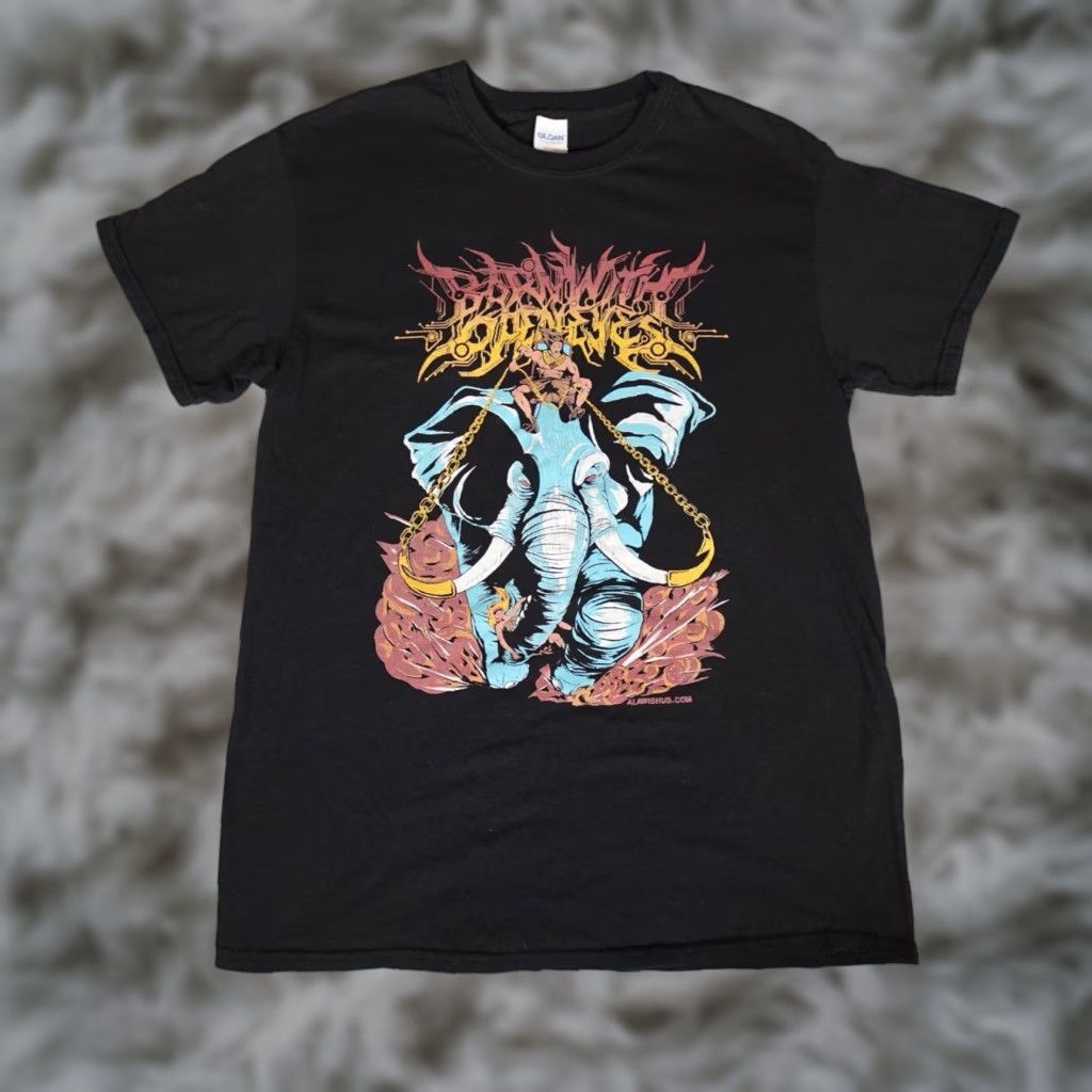 Gildan VINTAGE Gildan Death Metal Band T-Shirt Men M Slim Fit Music Black Size US M / EU 48-50 / 2 - 1 Thumbnail