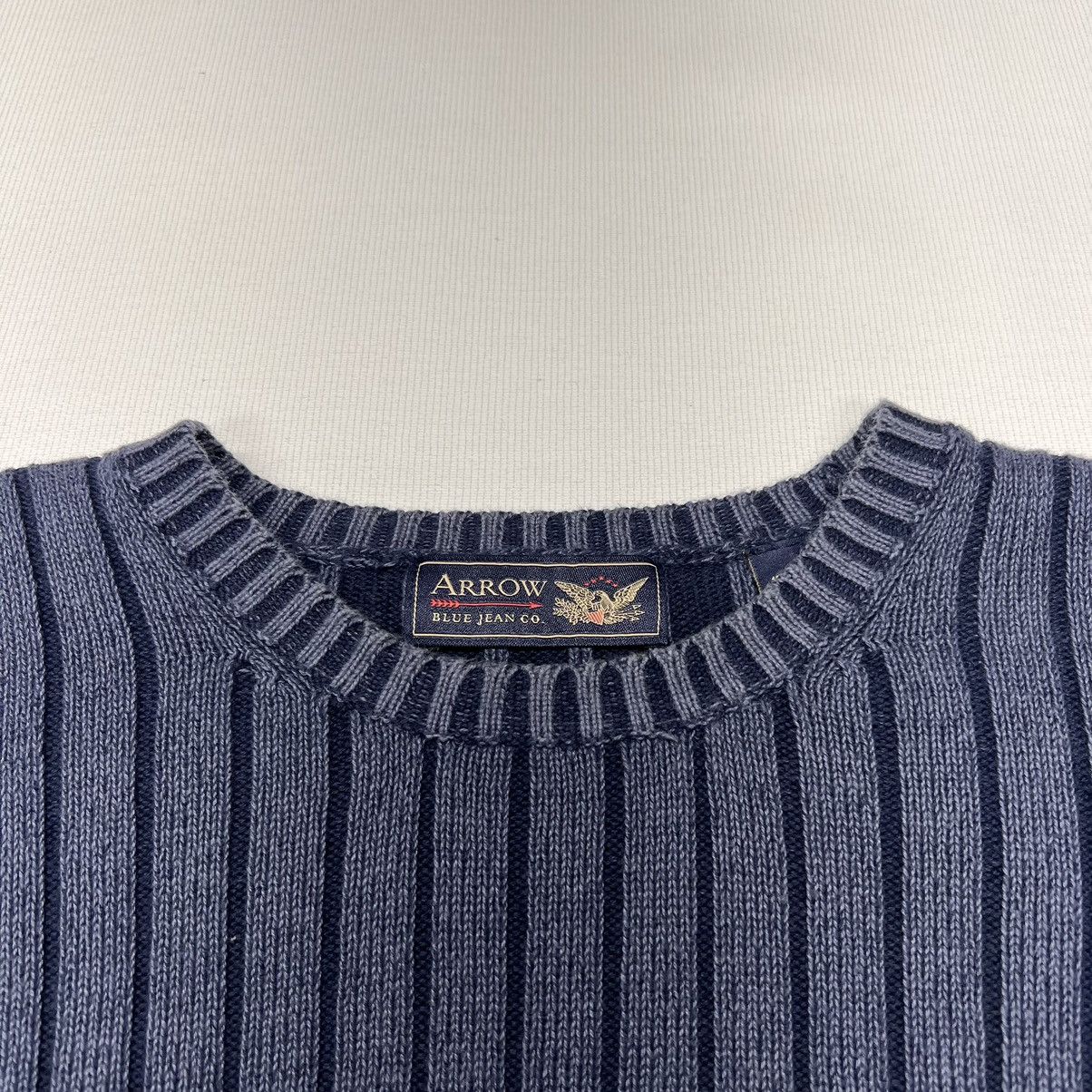 Arrow × Vintage VTG Arrow Sweater Blue Jean Co Cable Knit Pullover Australia Size US L / EU 52-54 / 3 - 2 Thumbnail