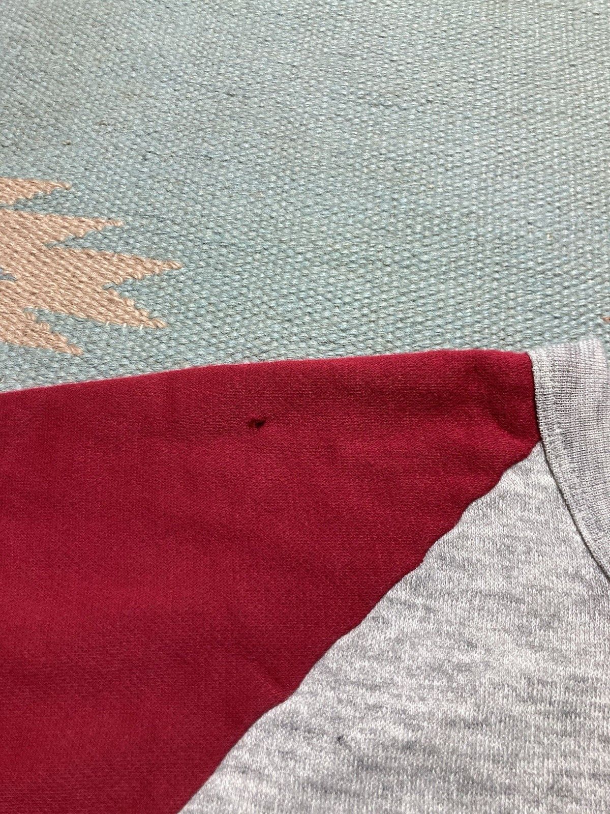 Vintage 70s crewneck sweatshirt two tone red heather gray soft small Size US S / EU 44-46 / 1 - 4 Thumbnail