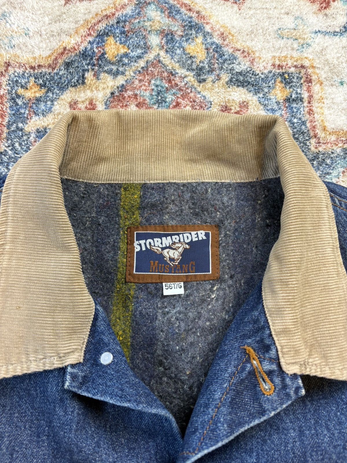 Vintage Vintage Mustang Stormrider Blanket Lined Denim Jacket Size US XXL / EU 58 / 5 - 3 Thumbnail