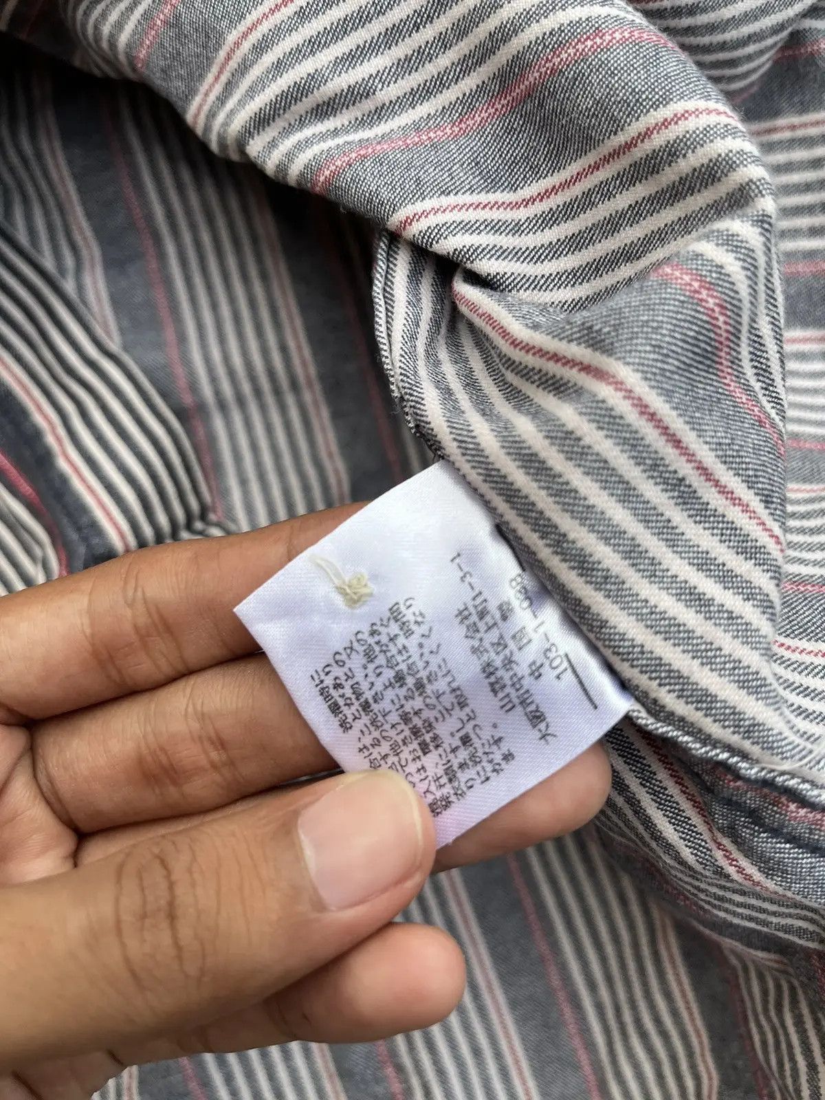 Kansai Yamamoto Vintage Kansai Yamamoto Striped Workshirt Japanese Size US S / EU 44-46 / 1 - 3 Thumbnail