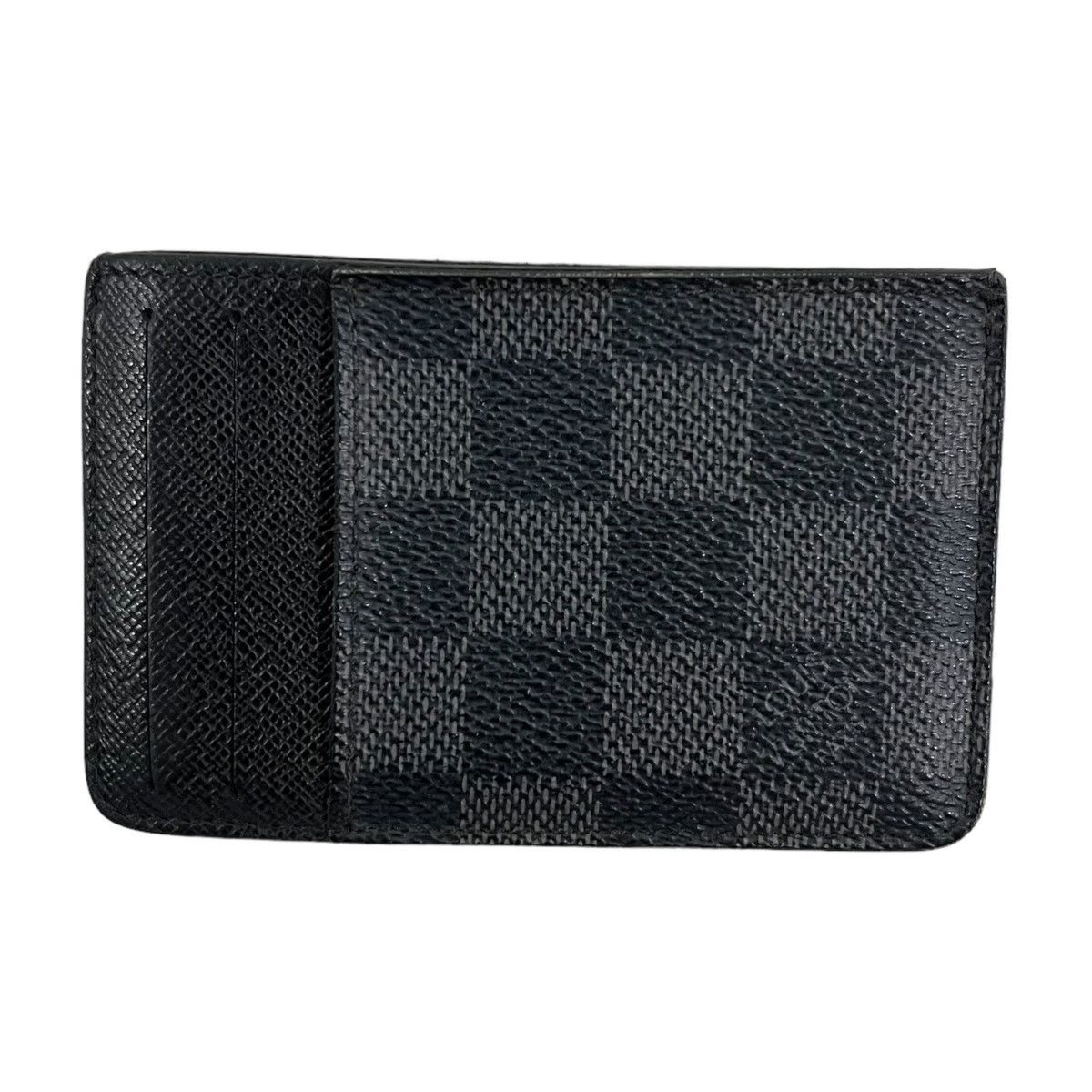 image of Louis Vuitton Damier Graphite Neo Porte Cartes Card Holder in Black, Men's