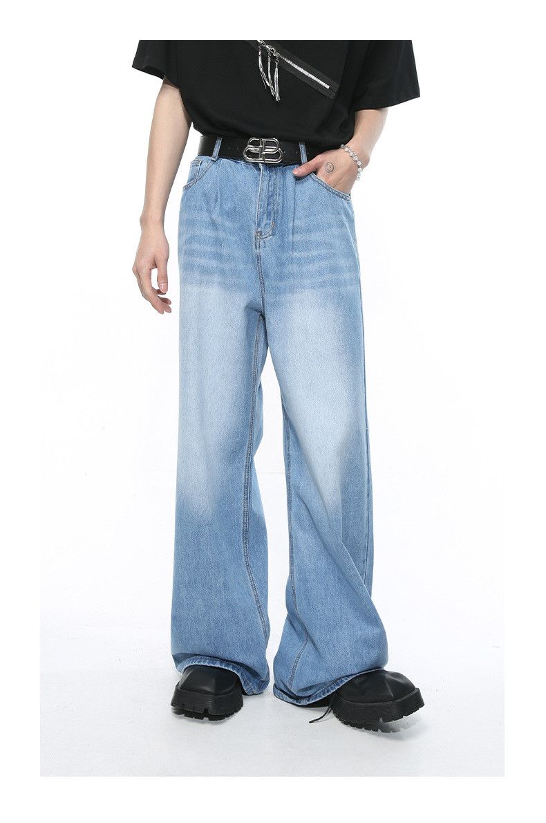 Japanese Brand × Jean Retro casual washed straight-leg jeans Size US 32 / EU 48 - 5 Thumbnail