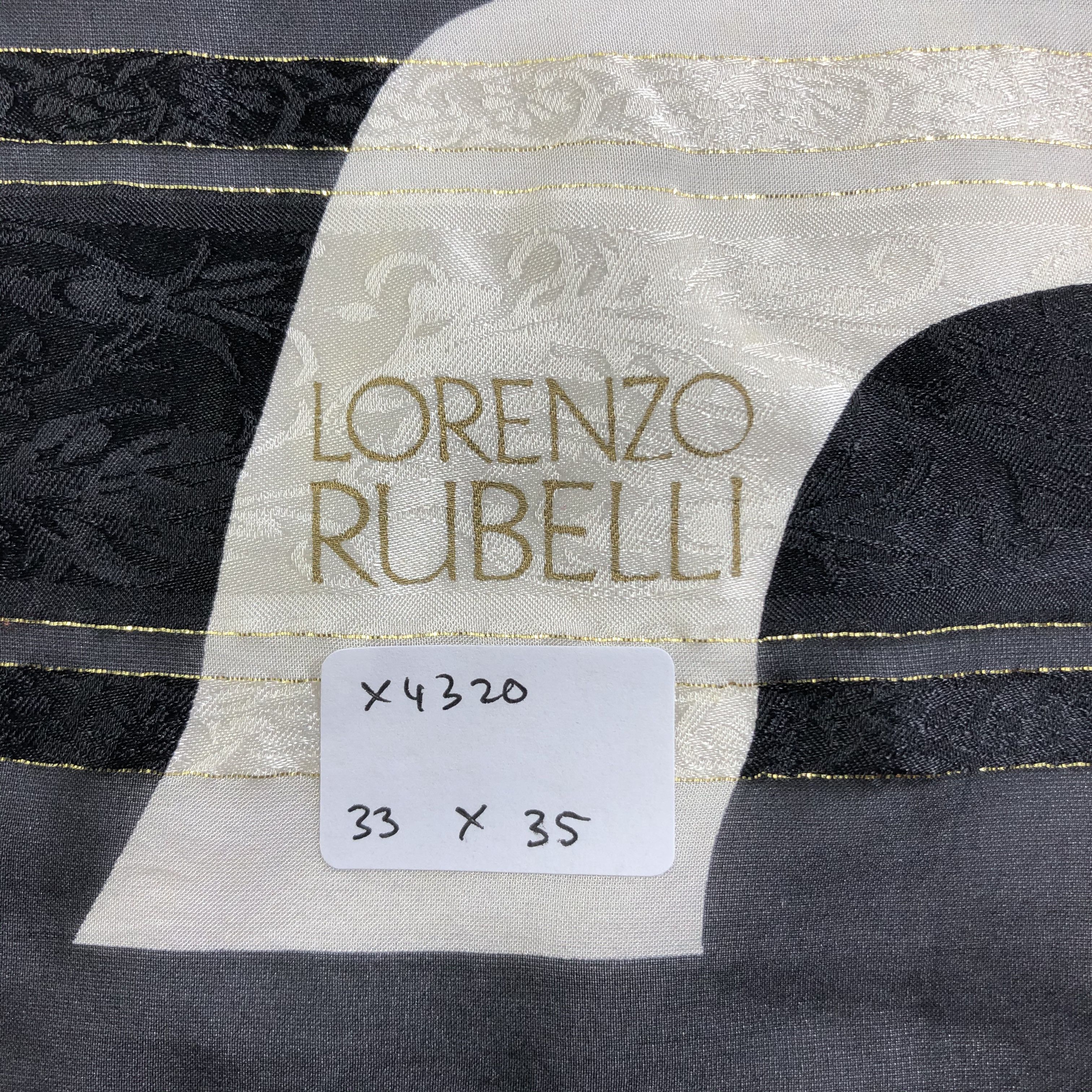 Vintage Vintage Lorenzo Rubelli Silk Scarf Size ONE SIZE - 7 Thumbnail