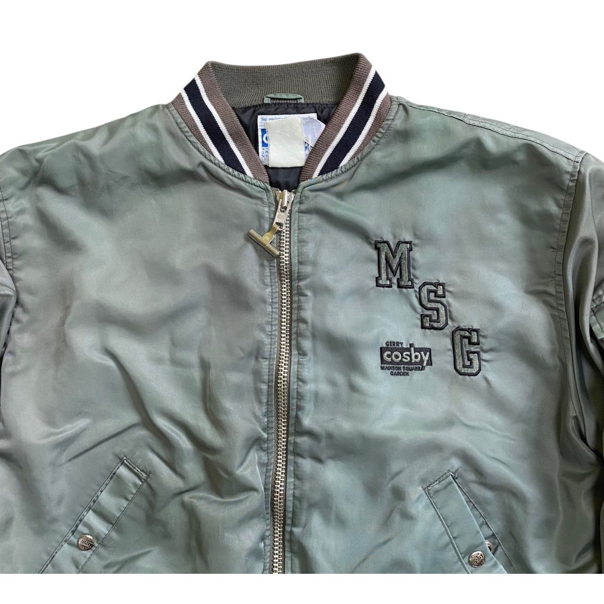 Vintage 💥80s GERRY COSBY BOMBER JACKET BIG LOGO Size US XL / EU 56 / 4 - 6 Thumbnail