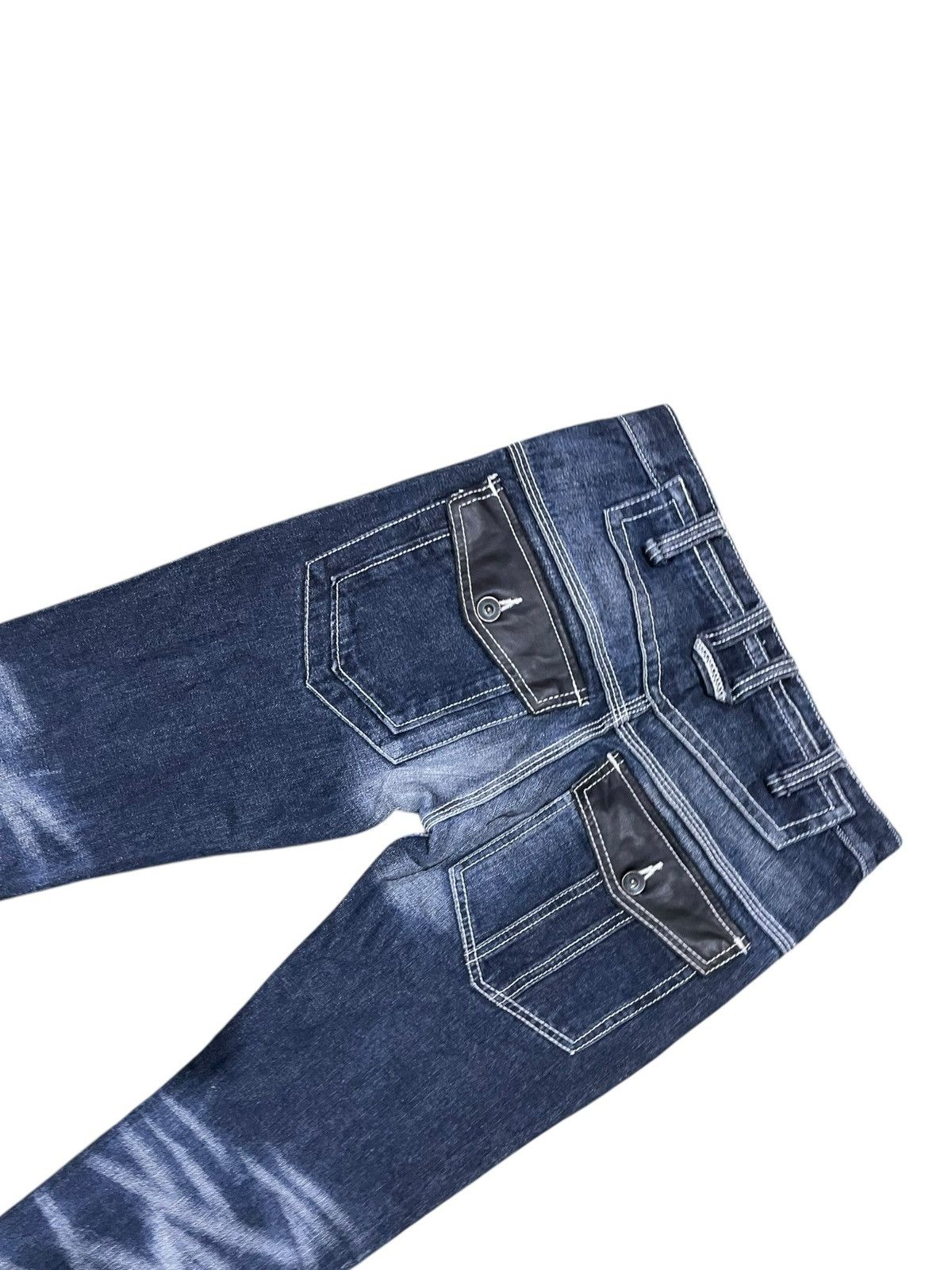 Le Grande Bleu (L.G.B.) Semantic Design Rockers Lowrise Jeans Size US 30 / EU 46 - 13 Thumbnail