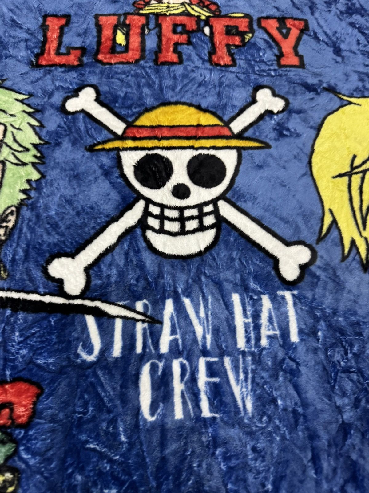 Anime × Cartoon Network × Japanese Brand VINTAGE ONE PEACE LUFFY ZORO SANJI BLANKET 3G0015 Size ONE SIZE - 7 Thumbnail