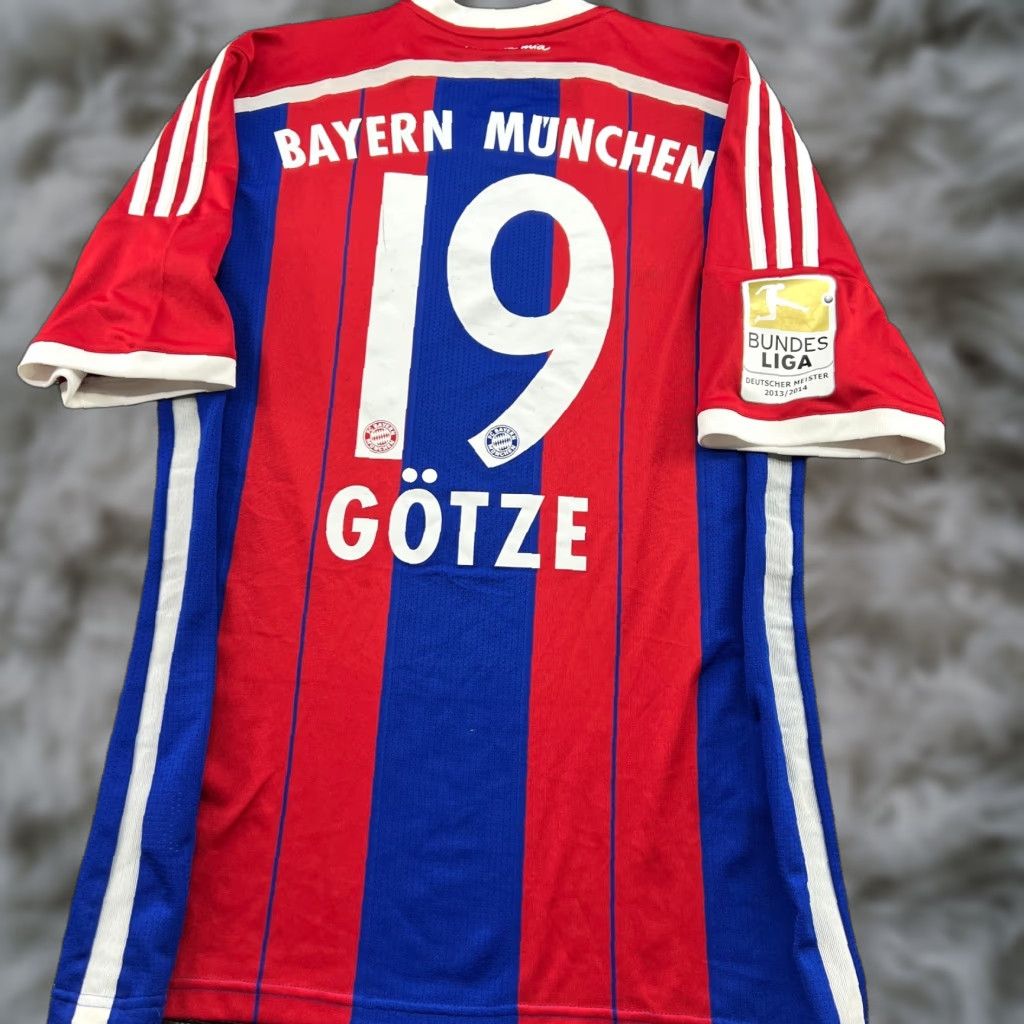 Adidas adidas Bayern Munich 2014 2015 Home Mario Gotze #19 Football Jersey Mens M Shirt Football Mens Adidas Size US M / EU 48-50 / 2 - 1 Thumbnail