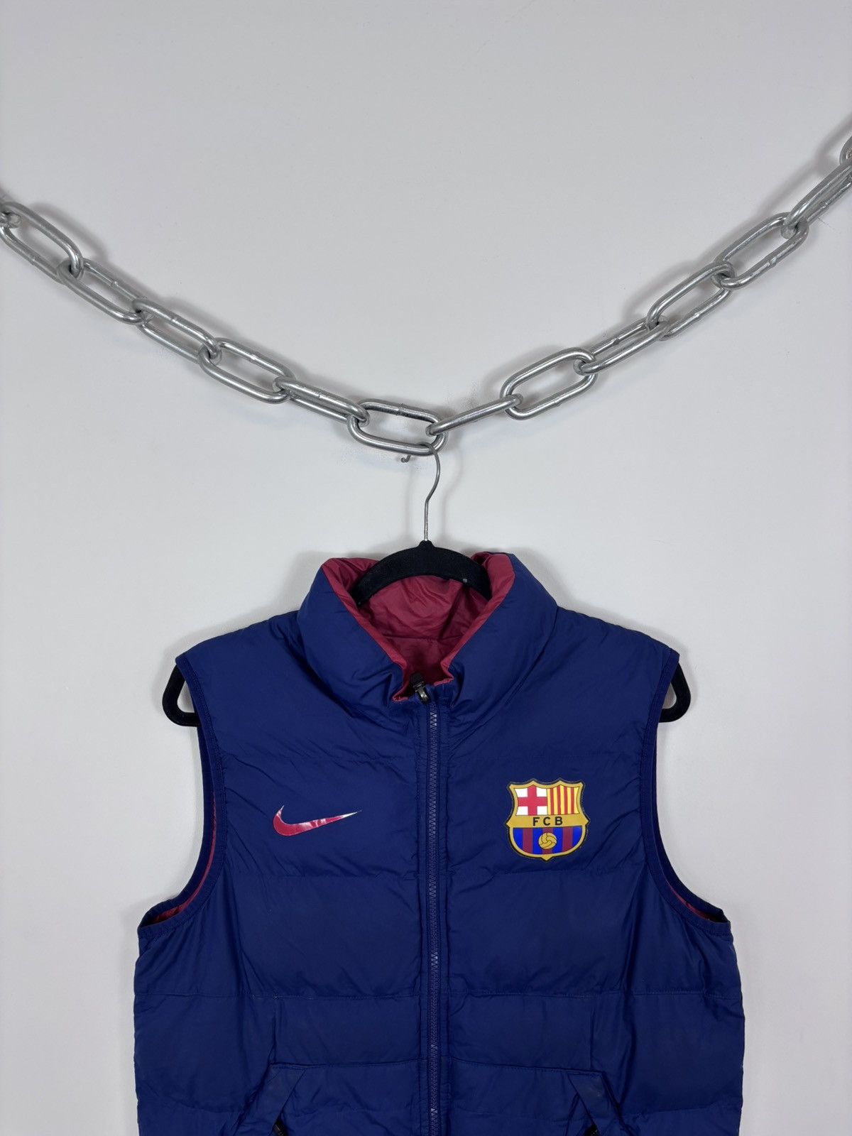 Nike Nike Barcelona FC Reversible Football Down Puffer Vest Size US S / EU 44-46 / 1 - 5 Thumbnail