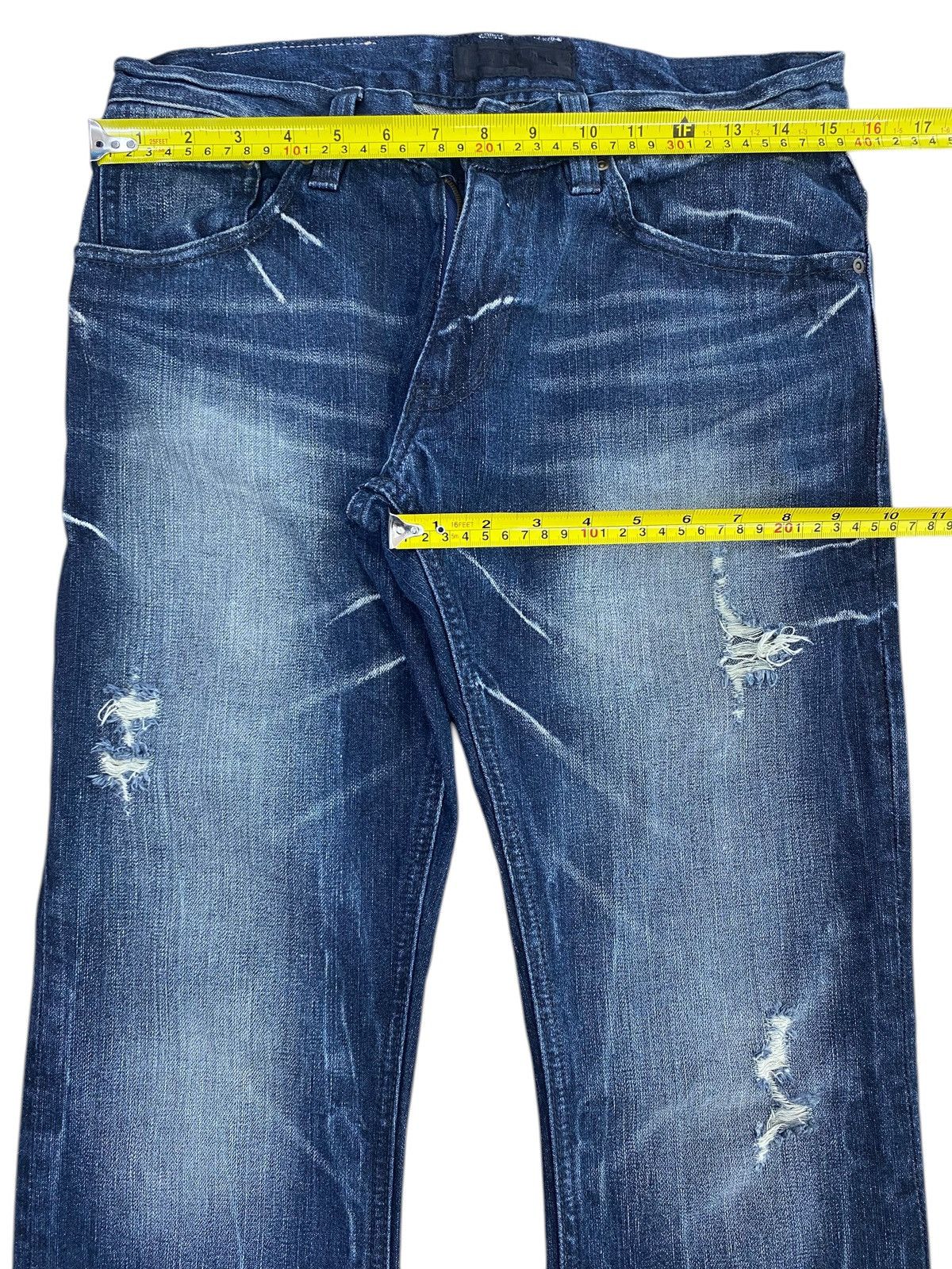 Japanese Brand Japanese Brand Whiskers Ripped Style Bootcut Jeans Size US 30 / EU 46 - 5 Thumbnail