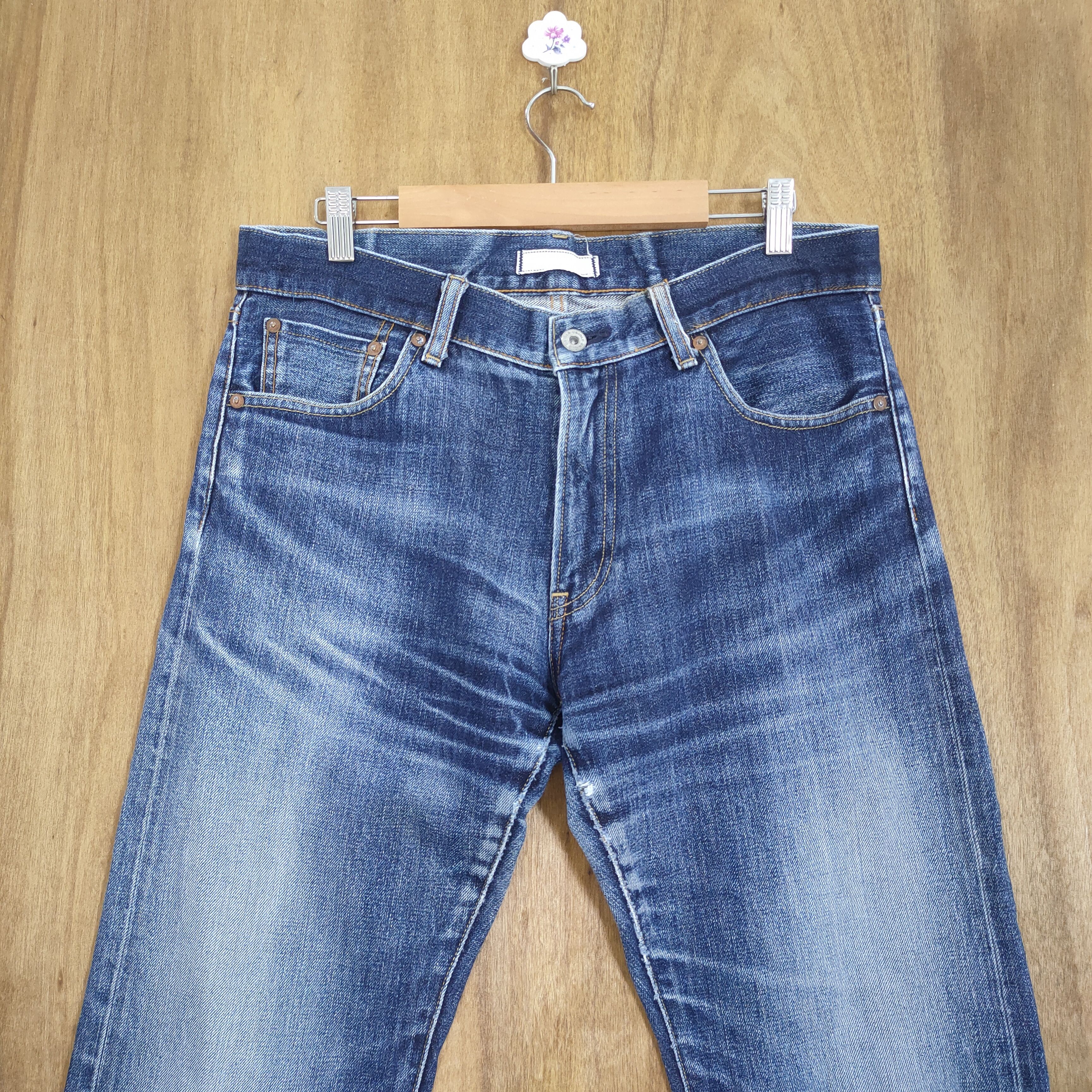 Japanese Brand 32×30 💥 VINTAGE JAPANESE SELVEDGE DISTRESSED JEANS PANTS Size US 32 / EU 48 - 3 Thumbnail