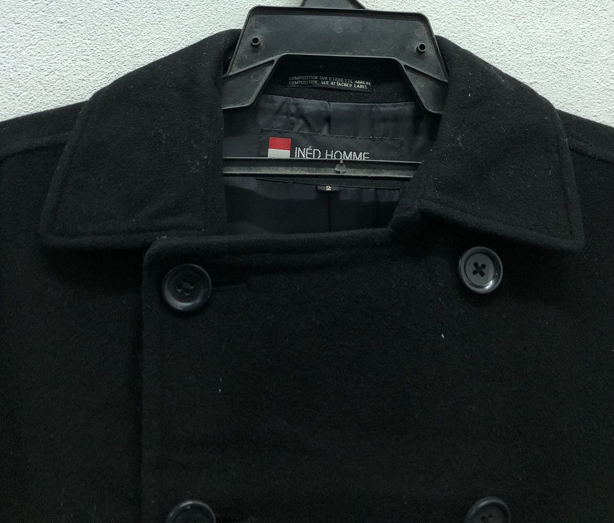 Yohji Yamamoto Vintage Ined Homme By Yohji Yamamo Wool Coat Size L / US 10 / IT 46 - 3 Thumbnail