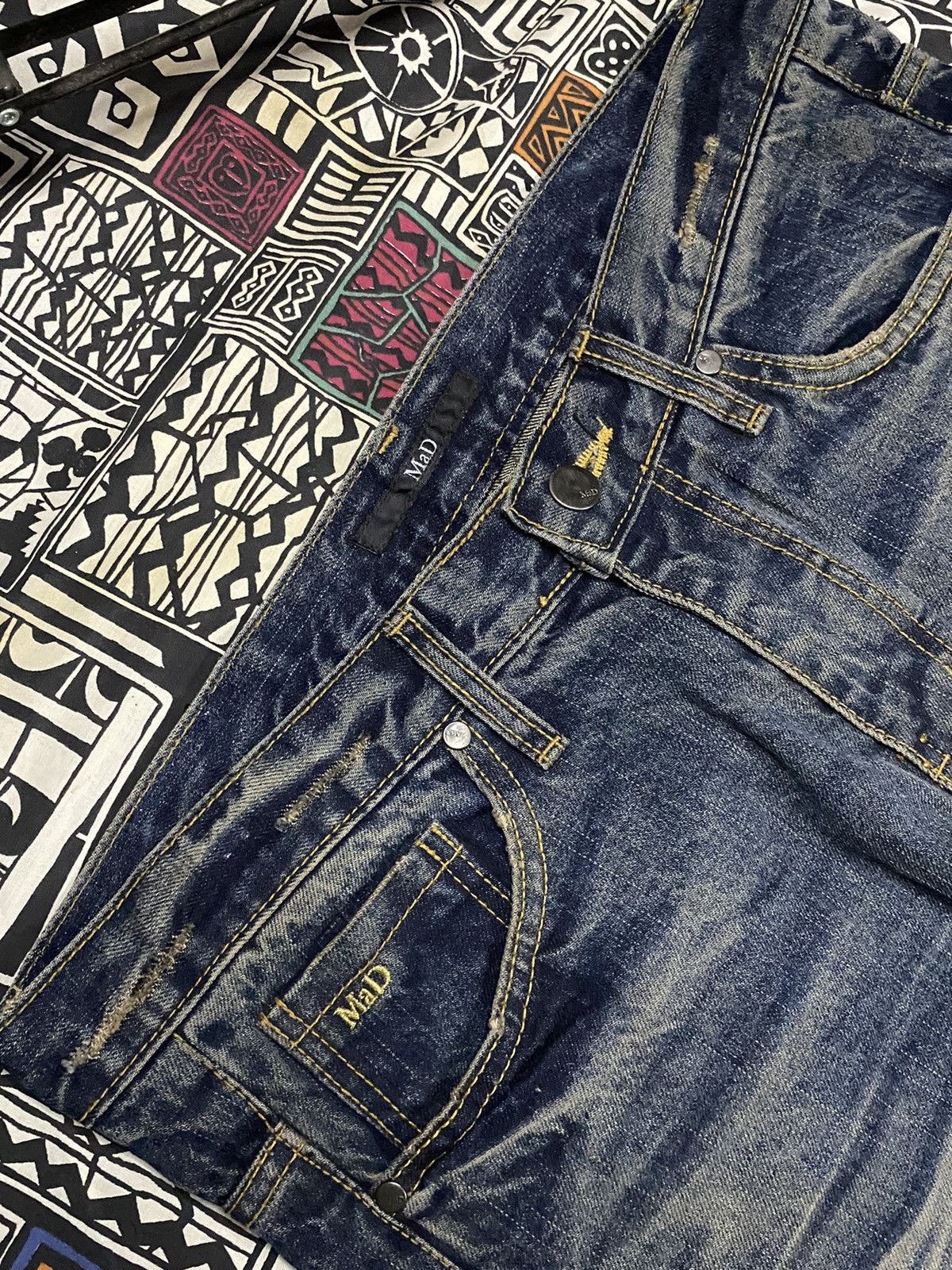14th Addiction × If Six Was Nine × Japanese Brand Mad Punk Disteressed Key Style undercover Pants Size US 33 - 5 Thumbnail