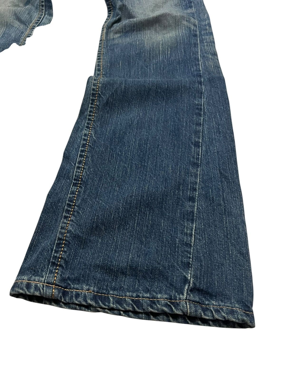 Edwin 💥Flare💥Vintage Edwin XV Mud Wash Clawmark Jean Very Rare Size US 32 / EU 48 - 7 Thumbnail