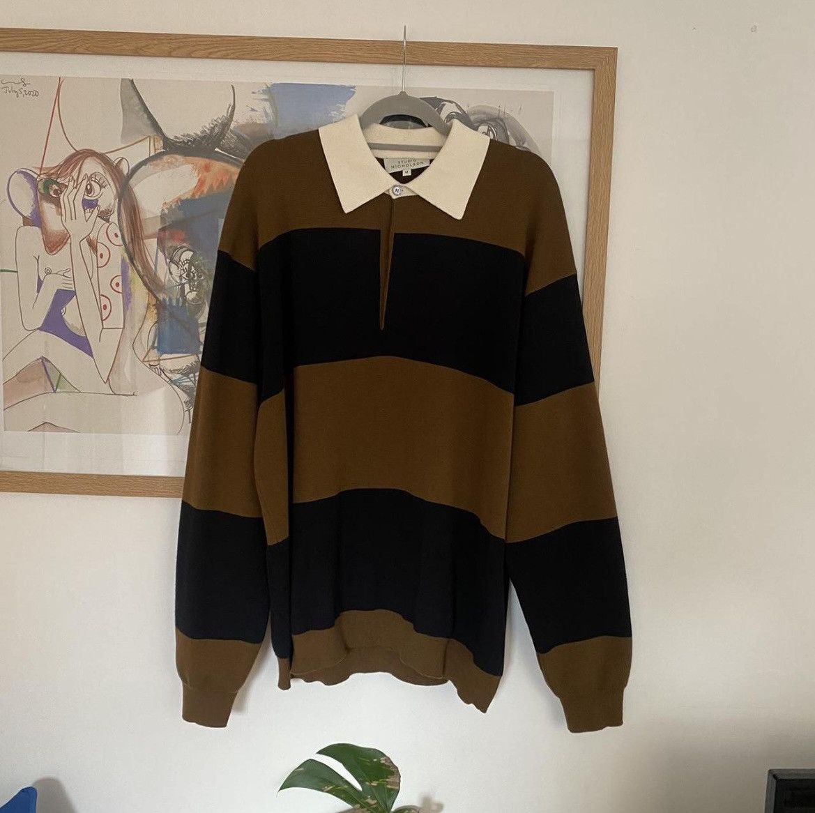 Studio Nicholson Studio Nicholson Tarak Knitted Polo Size US M / EU 48-50 / 2 - 1 Thumbnail