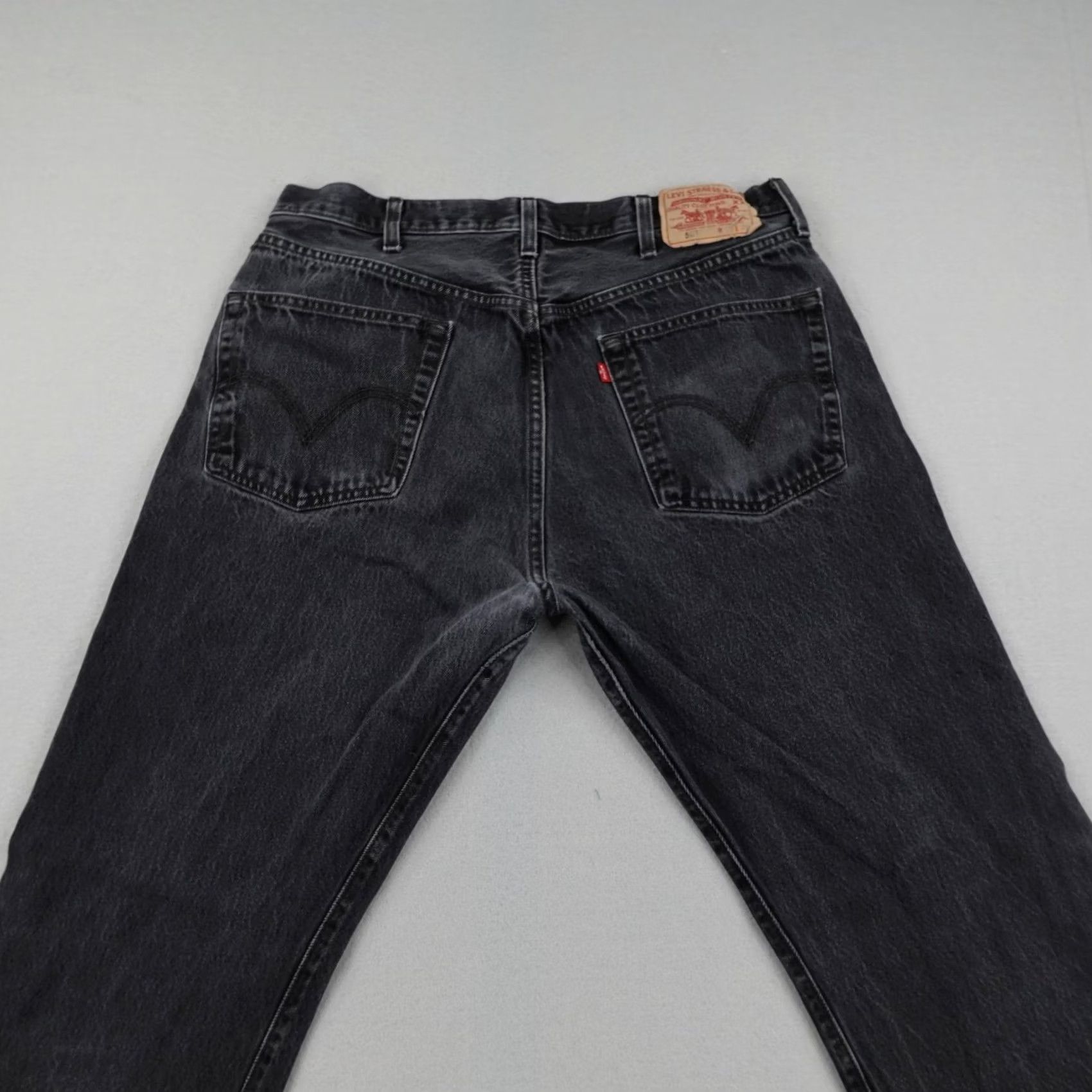 Levi's Vintage Levi'S Jeans Mens 38x30 Black Denim 501 Straight Leg Faded Button Fly Y K - Size US 38 / EU 54 - 7 Thumbnail