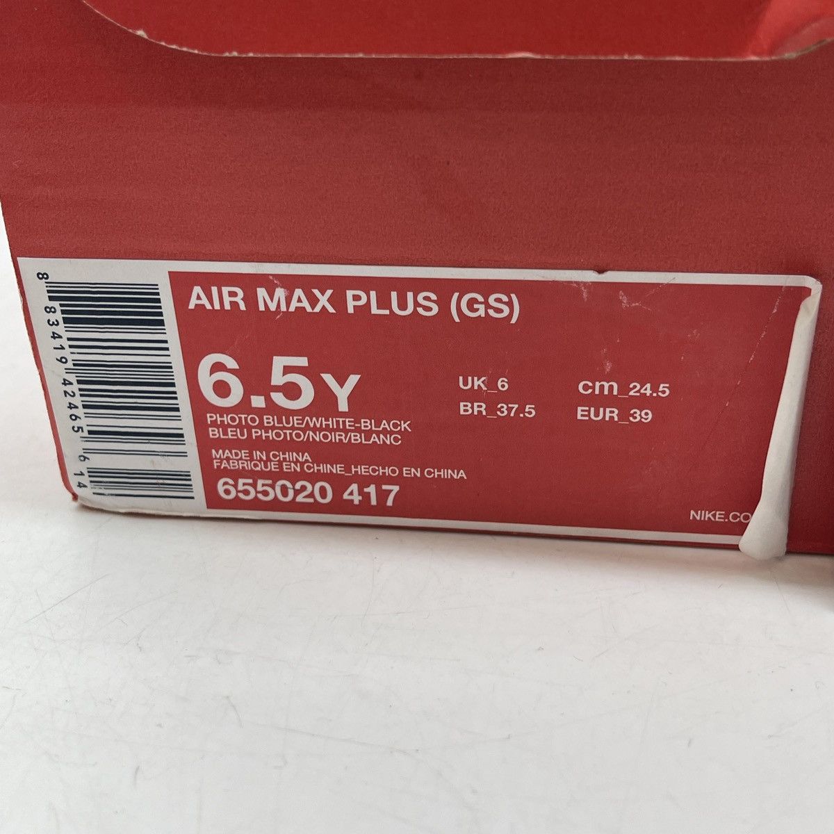 Nike Air max plus photo blue Size US 6.5 / EU 39-40 - 9 Thumbnail