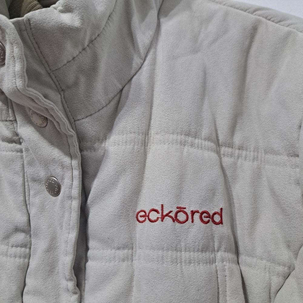 Other Vintage Eckored Women's Puffer Coat With Hoodie Medium Beige Size M / US 6-8 / IT 42-44 - 13 Thumbnail